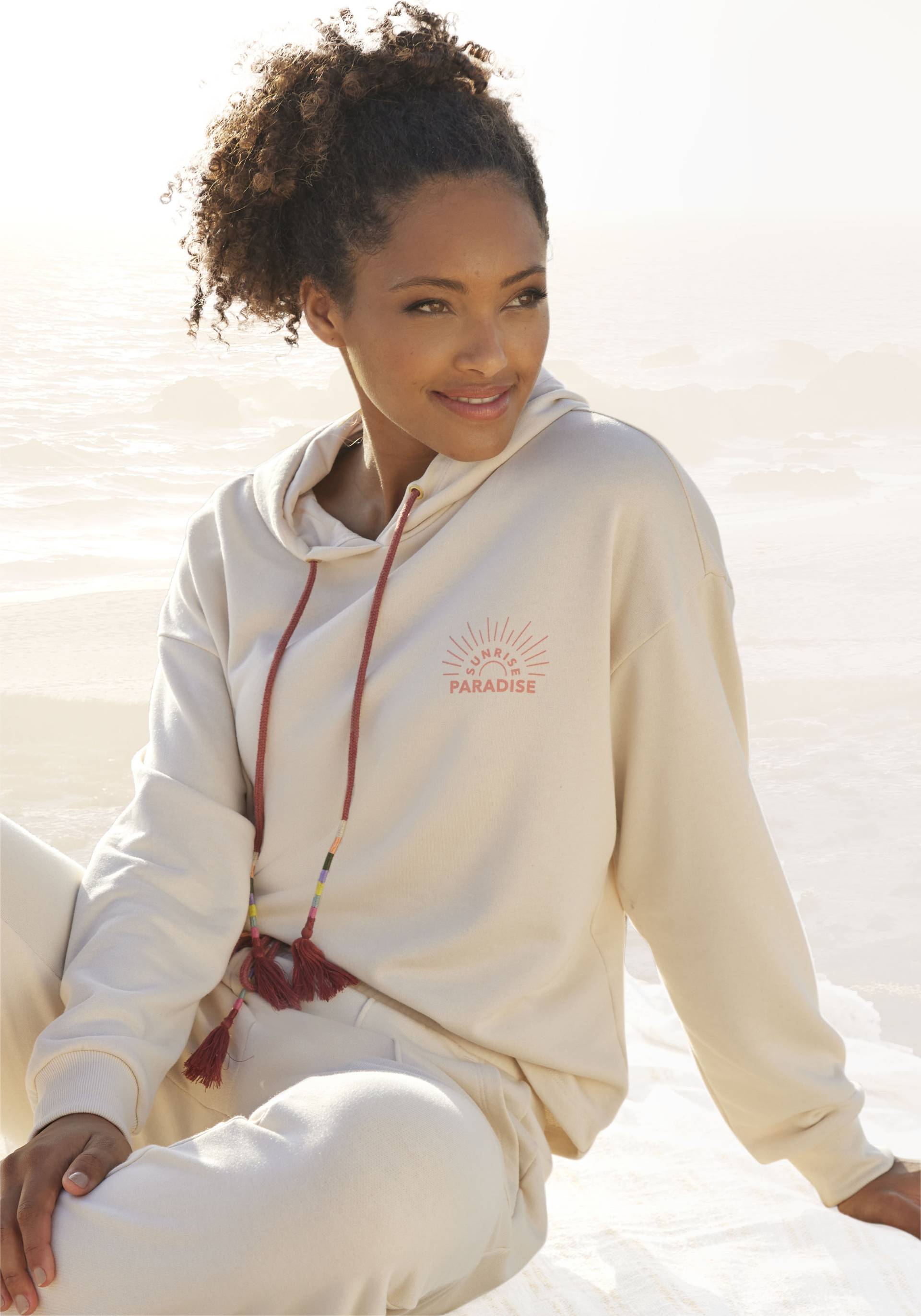 Vivance Hoodie »-Kapuzensweatshirt«, mit Print, Loungewear von Vivance