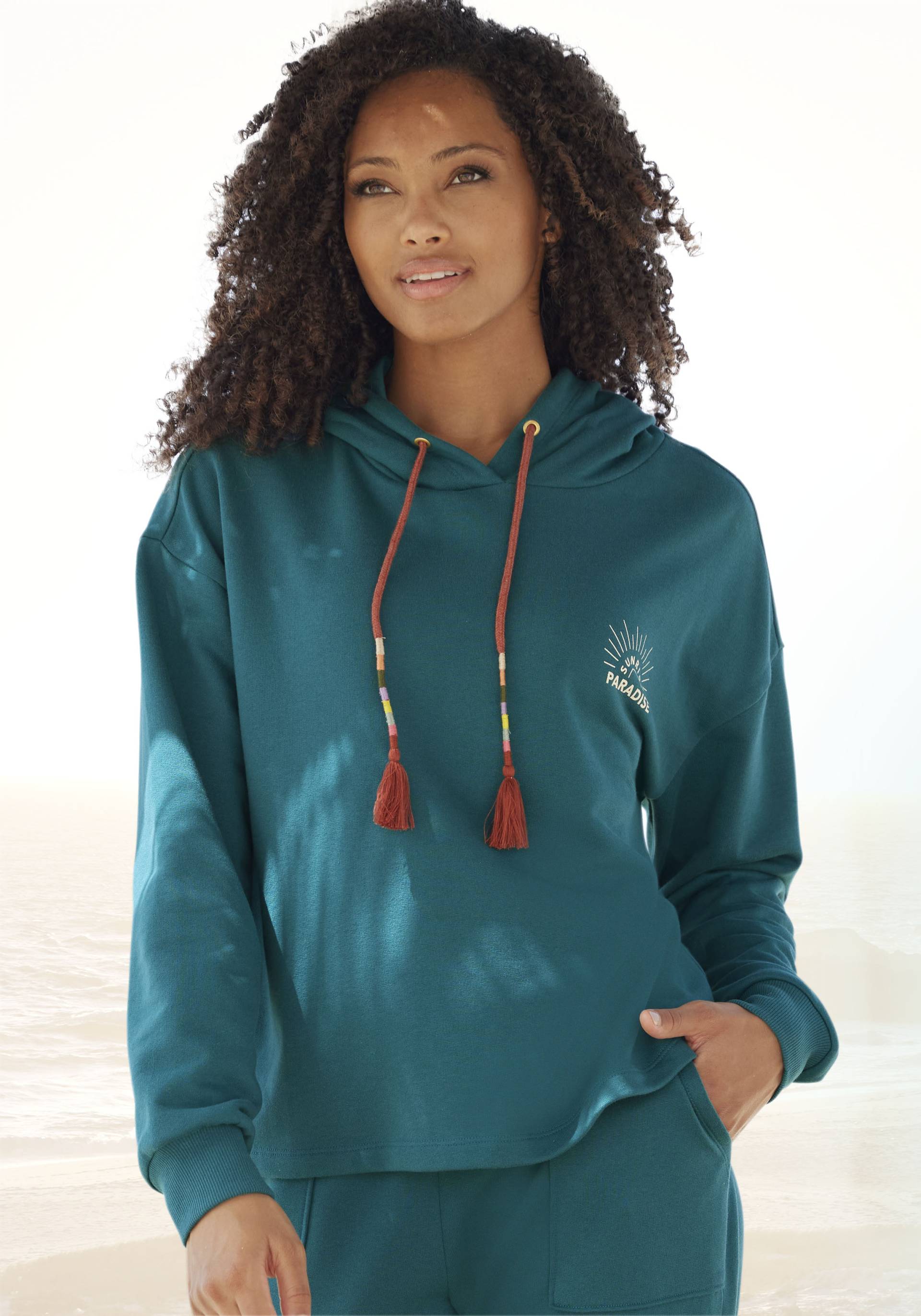 Vivance Hoodie, Kapuzensweatshirt mit Print, Loungewear von Vivance