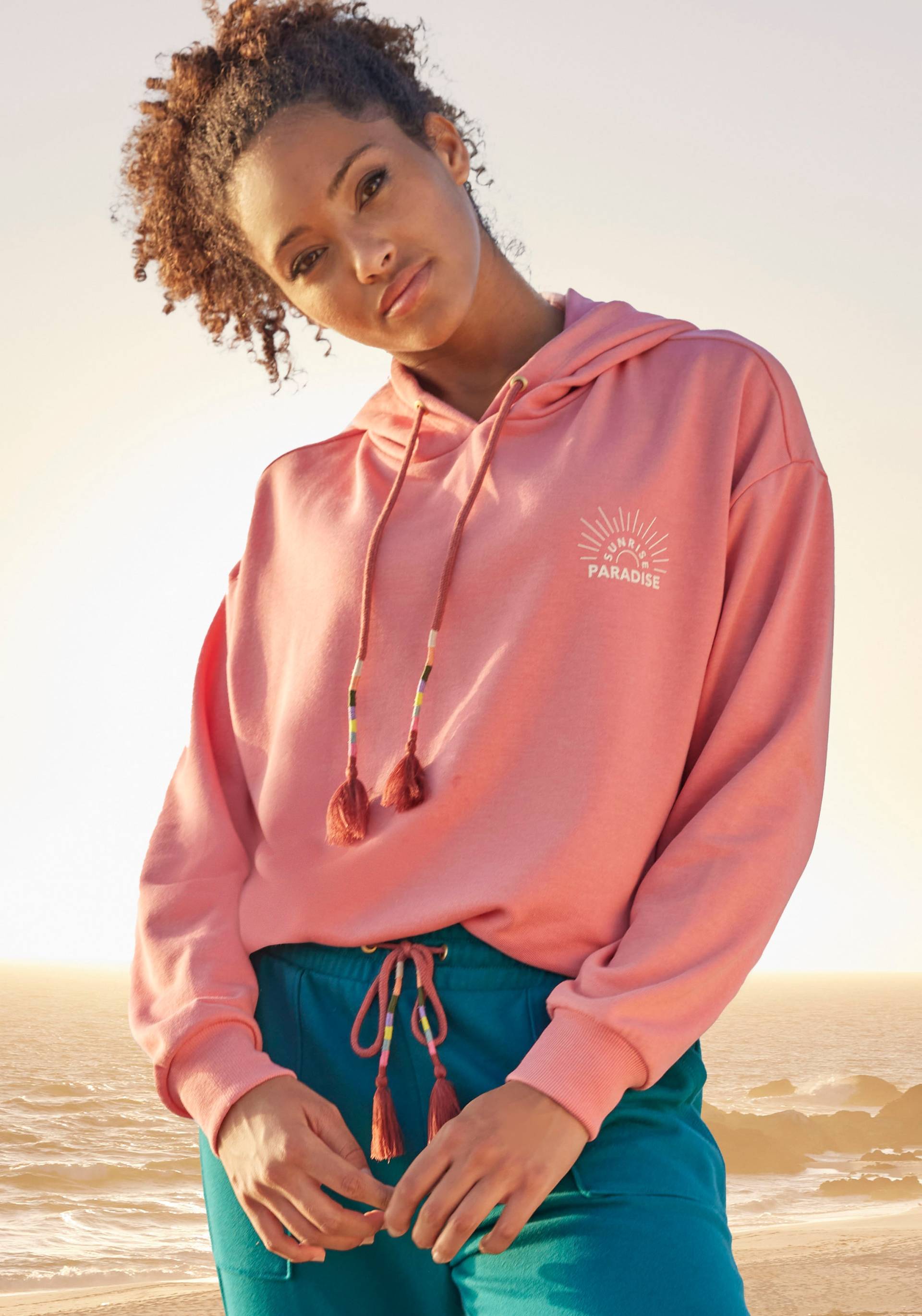Vivance Hoodie, Kapuzensweatshirt mit Print, Loungewear Vivance Hoodie, Kapuzensweatshirt mit Print, Loungewear von Vivance