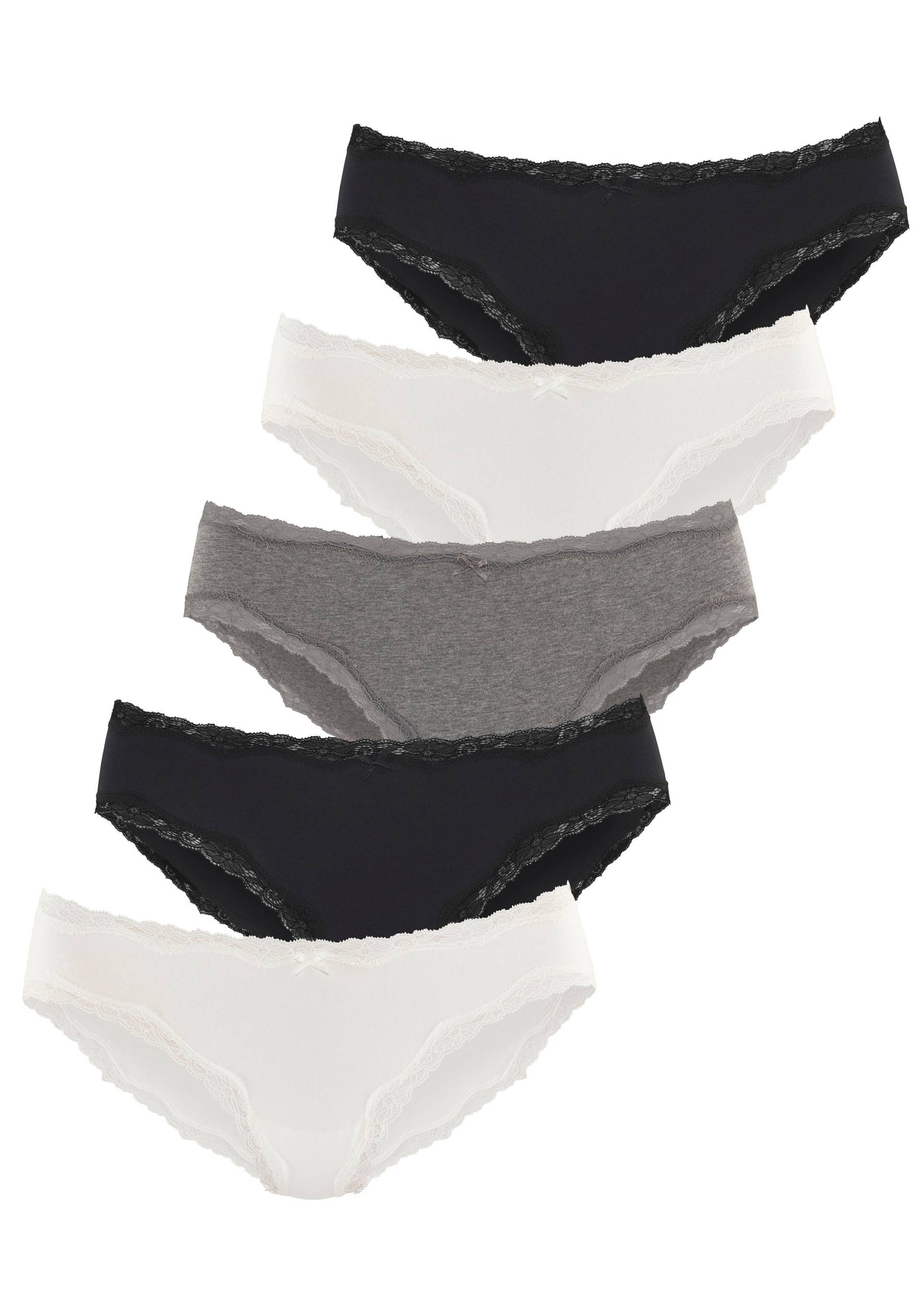 Vivance Jazz-Pants Slips, (5er-Pack), aus elastischer Baumwolle von Vivance