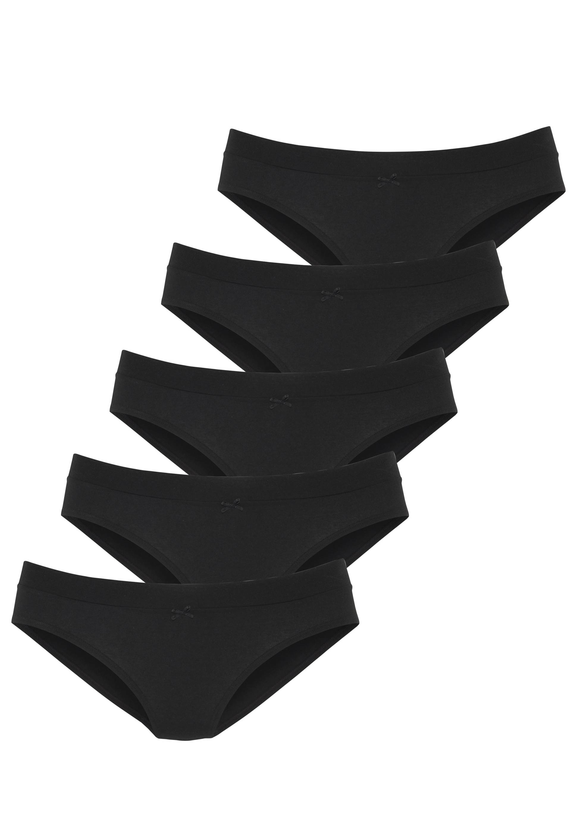 Vivance Jazz-Pants Slips, (5er-Pack), mit breitem Bündchen ohne zusätzliches Gummi von Vivance