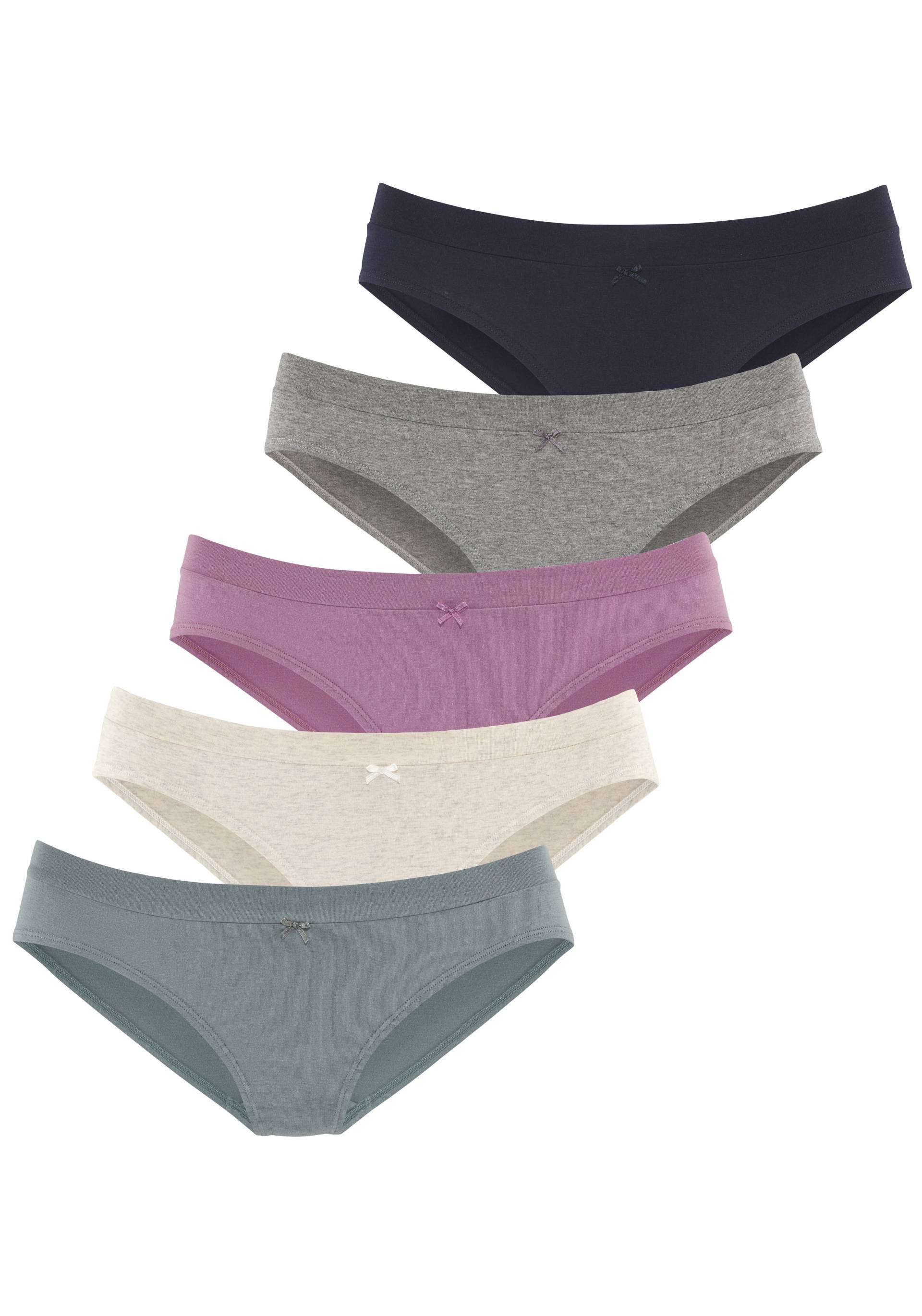 Vivance Jazz-Pants Slips, (5er-Pack), aus weicher, elastischer Baumwolle von Vivance