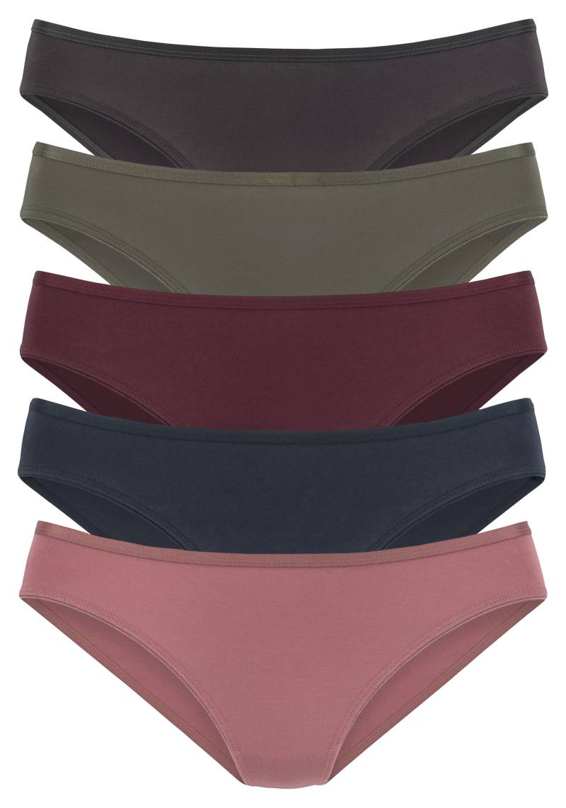 Vivance Jazz-Pants Slips, (5er-Pack), aus elastischer Baumwoll-Qualität von Vivance