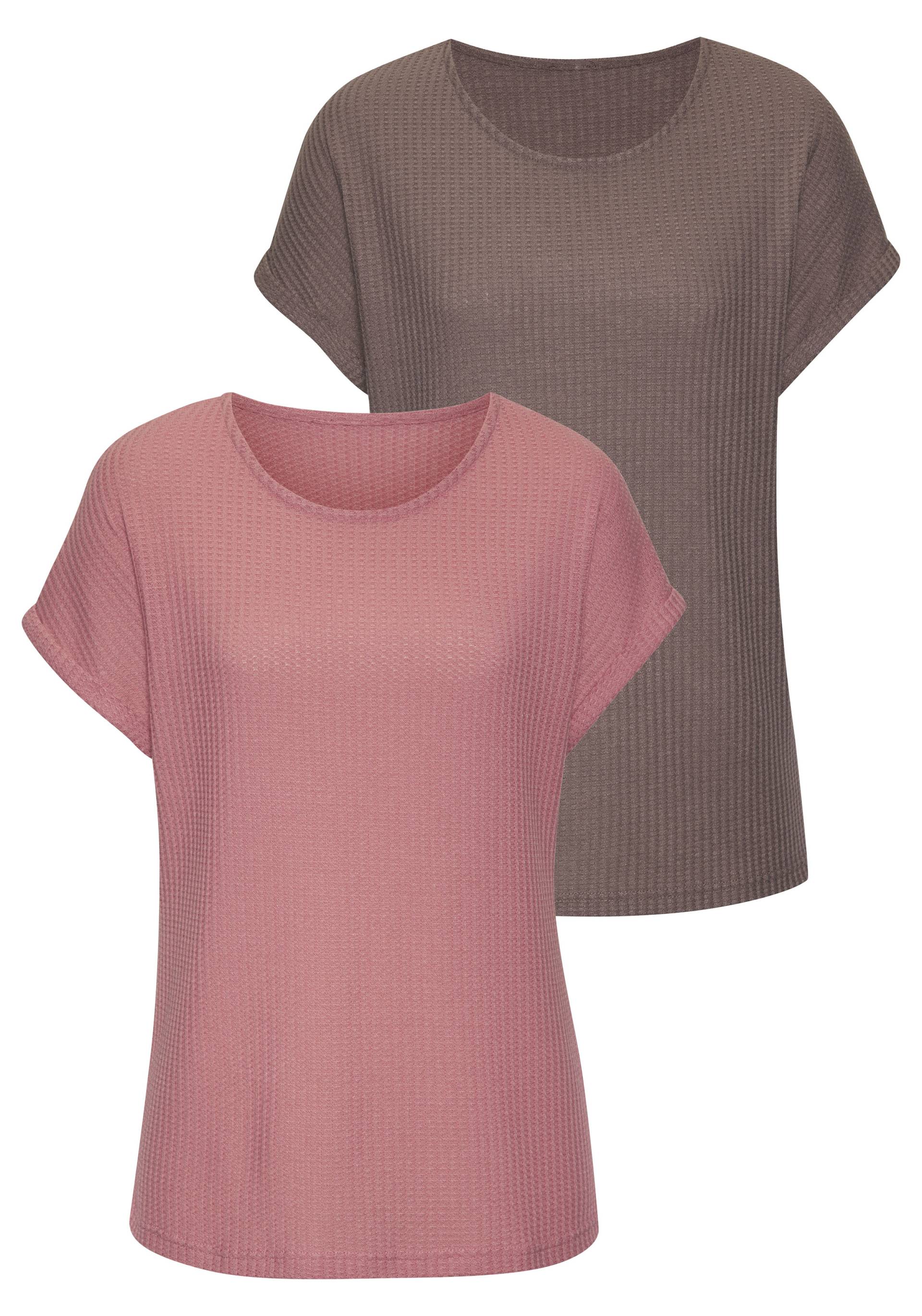 Vivance Kurzarmshirt »aus weicher Piqué-Qualität«, (2er-Pack) von Vivance