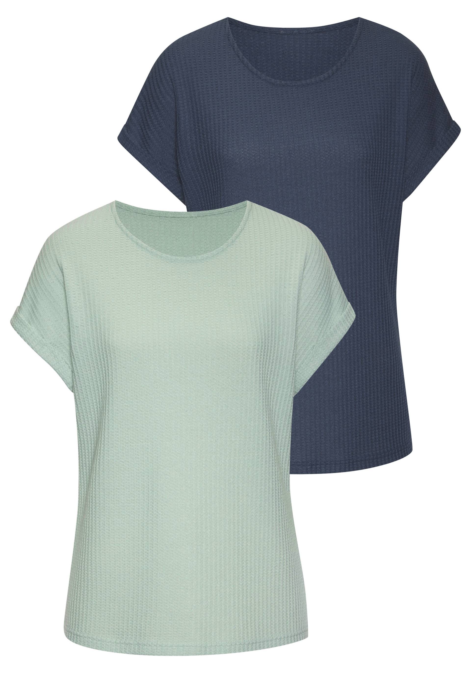 Vivance Kurzarmshirt »aus weicher Piqué-Qualität«, (2er-Pack) von Vivance