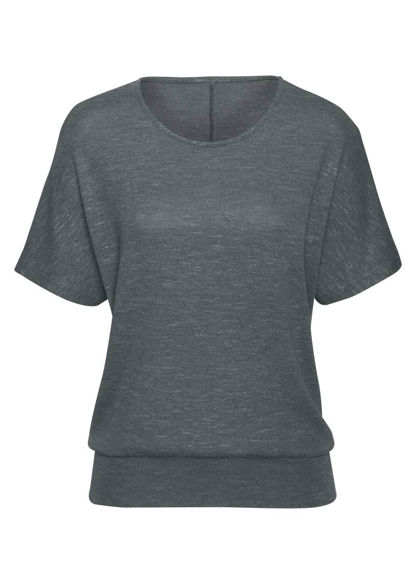 Vivance Kurzarmshirt »mit breitem Bund«, aus weichem Viskose-Feinstrick von Vivance