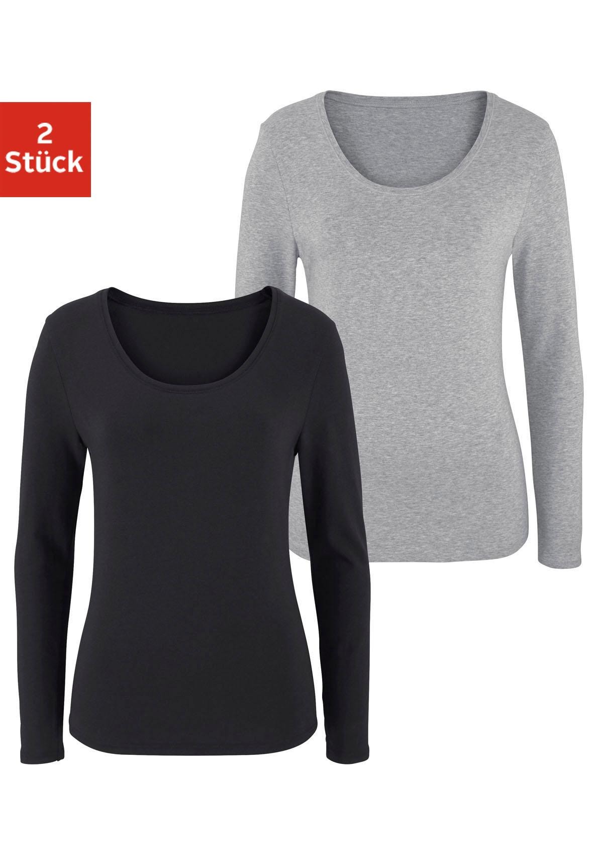 Vivance Langarmshirt »aus elastischer Baumwoll-Qualität« Vivance Langarmshirt »aus elastischer Baumwoll-Qualität« von Vivance
