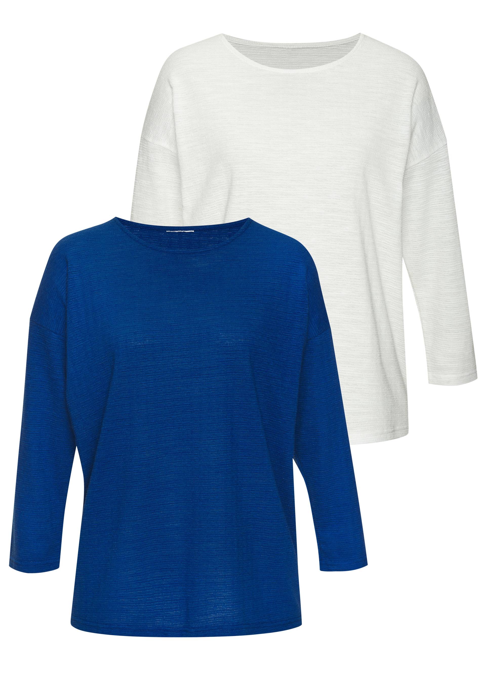 Vivance Langarmshirt »mit modischer Struktur«, aus bügelfreier Qualität mit Baumwolle Vivance Langarmshirt »mit modischer Struktur«, aus bügelfreier Qualität mit Baumwolle von Vivance