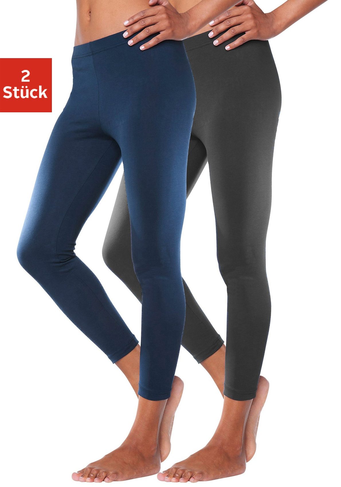 Vivance active Leggings, (2er-Pack), mit Gummibund, Loungewear Vivance active Leggings, (2er-Pack), mit Gummibund, Loungewear von Vivance active