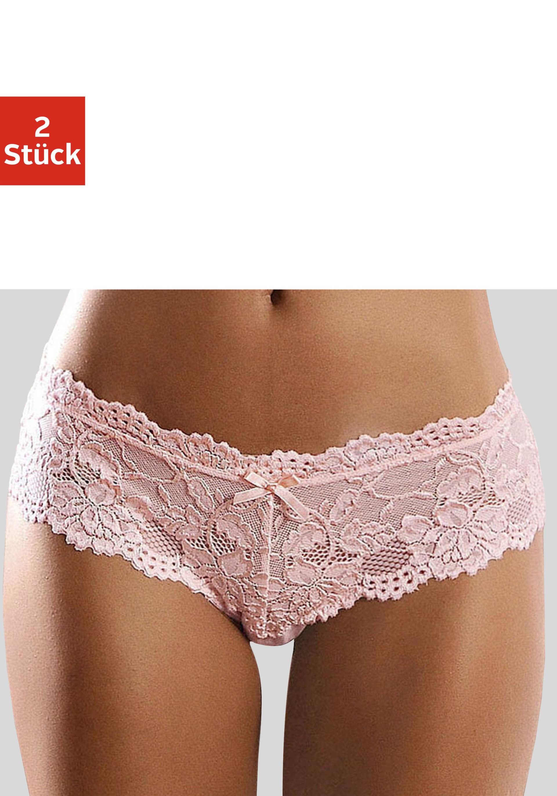 Vivance Panty, (Packung, 2 Stück), aus elastischer Spitze, sexy Dessous von Vivance