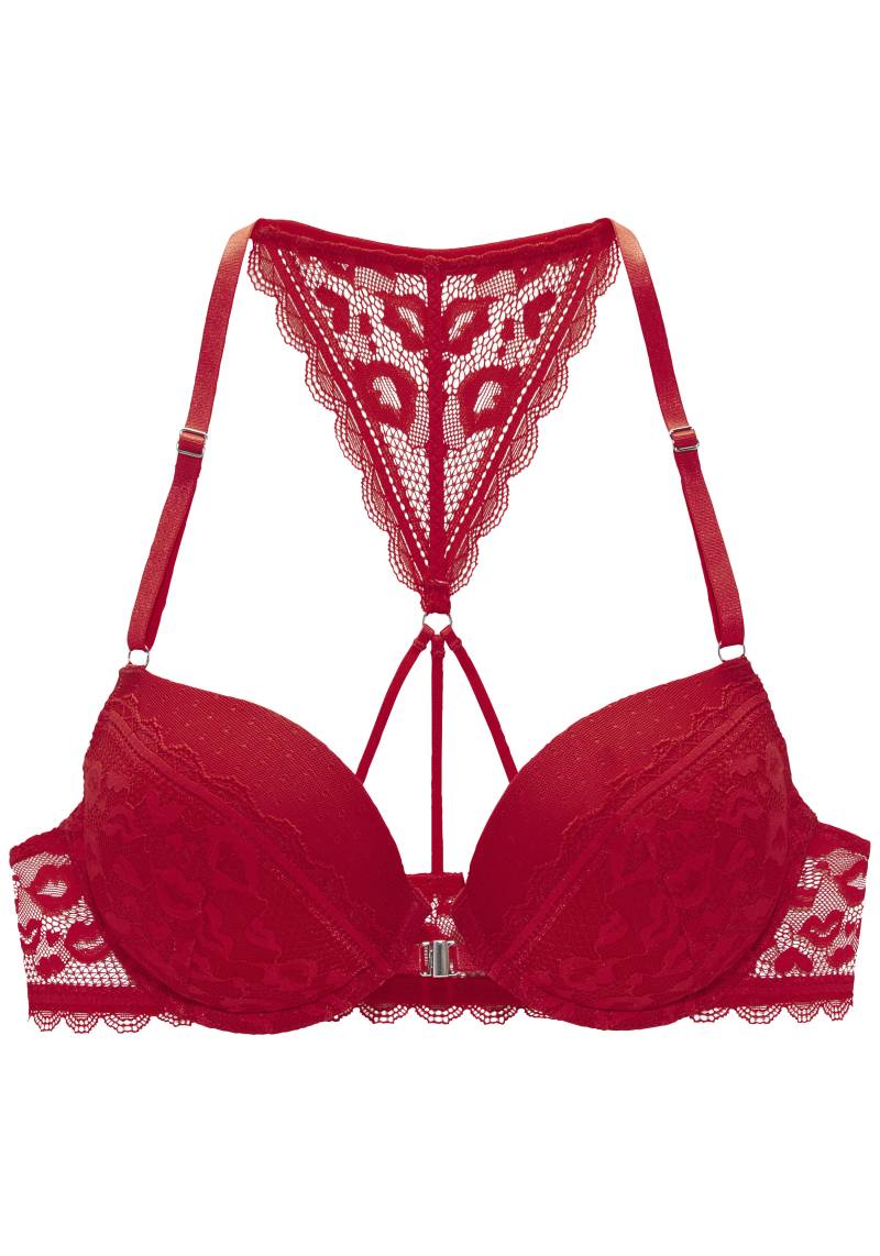 Vivance Push-up-BH, mit Spitze in Kussmund-Optik mit Neckholder-Träger, Dessous von Vivance