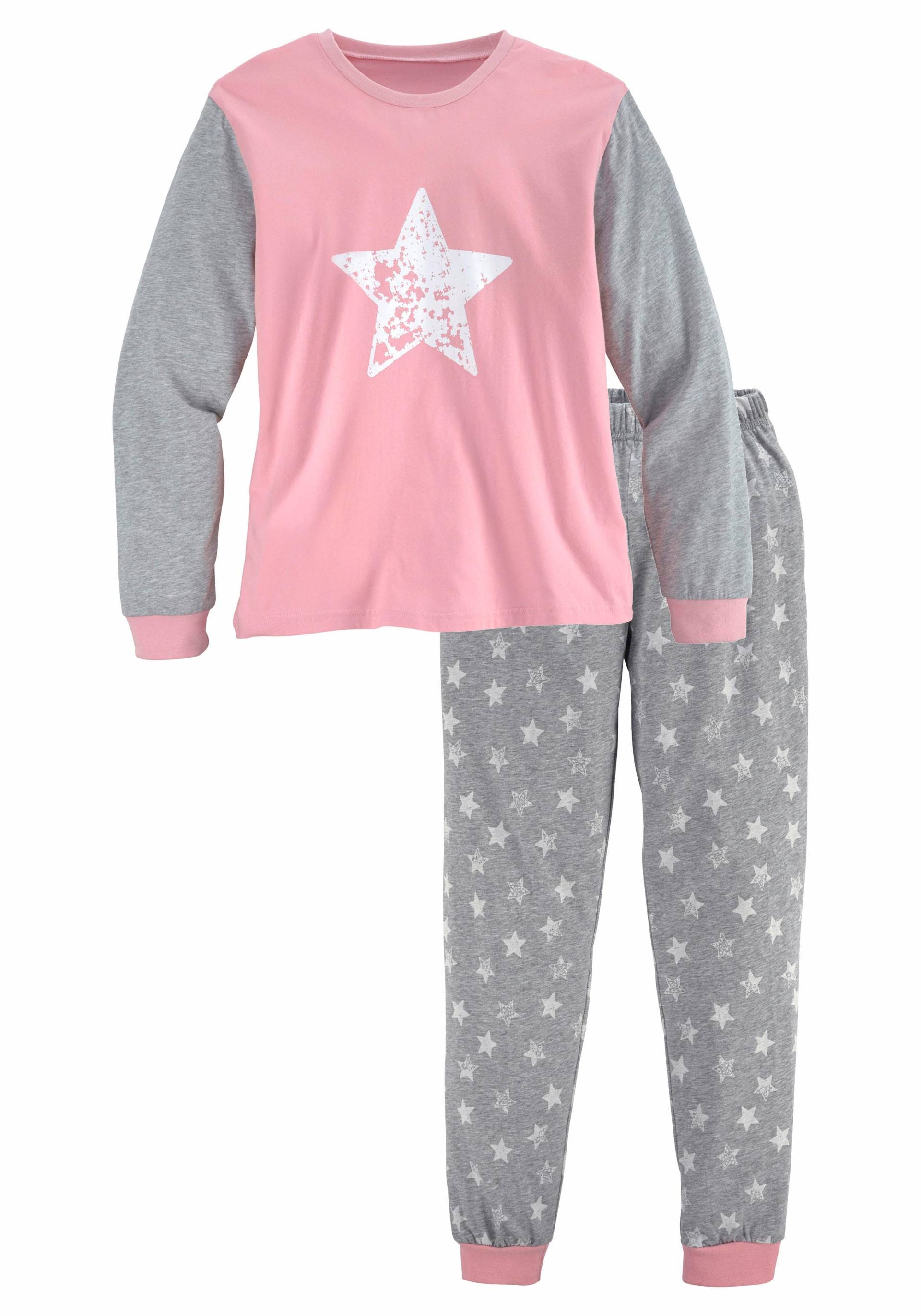 Vivance Pyjama, (2 tlg., 1 Stück), Schlafanzug in langer Form mit Sternen Print Vivance Pyjama, (2 tlg., 1 Stück), Schlafanzug in langer Form mit Sternen Print von Vivance