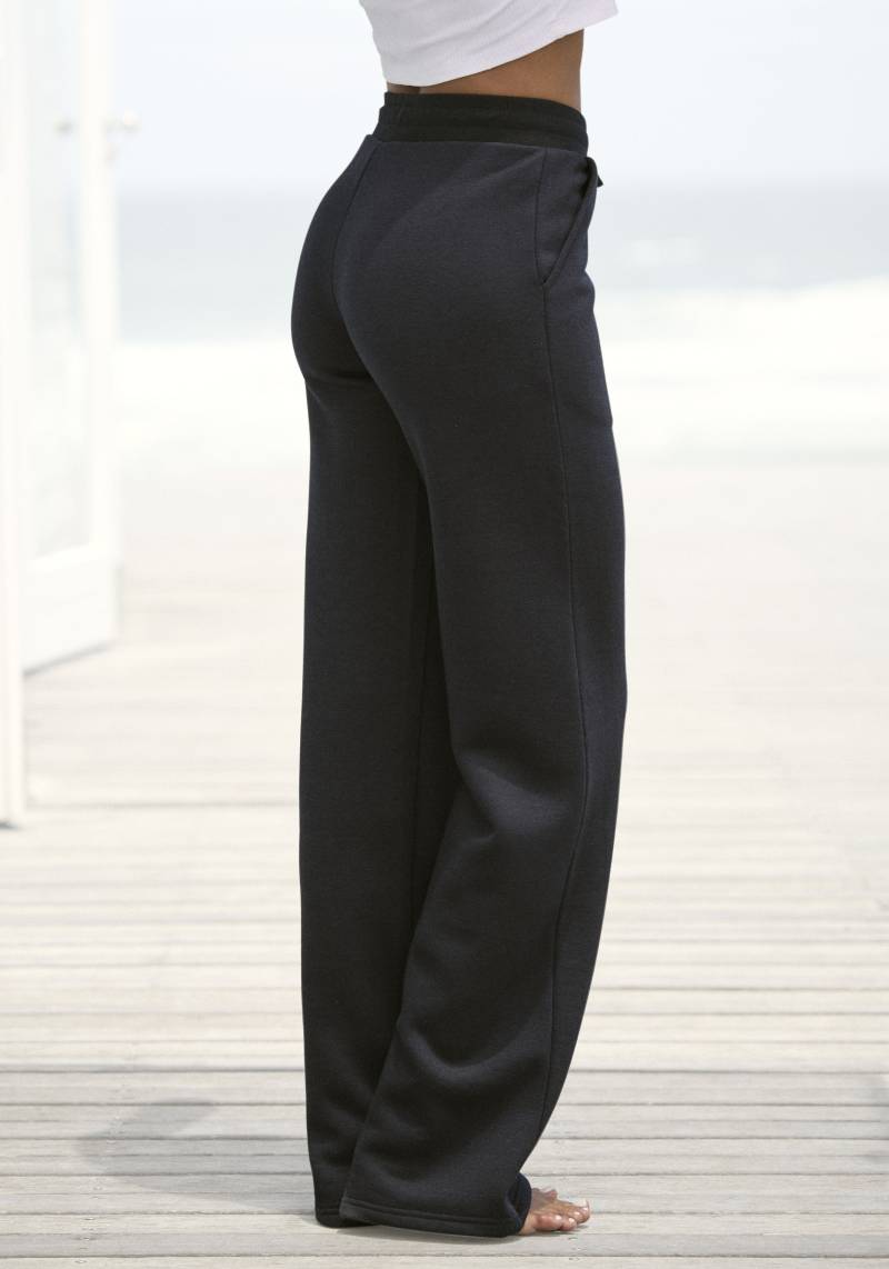 Vivance Relaxhose »-Loungehose«, mit weitem Bein und aus ultraweicher Sweatqualität von Vivance