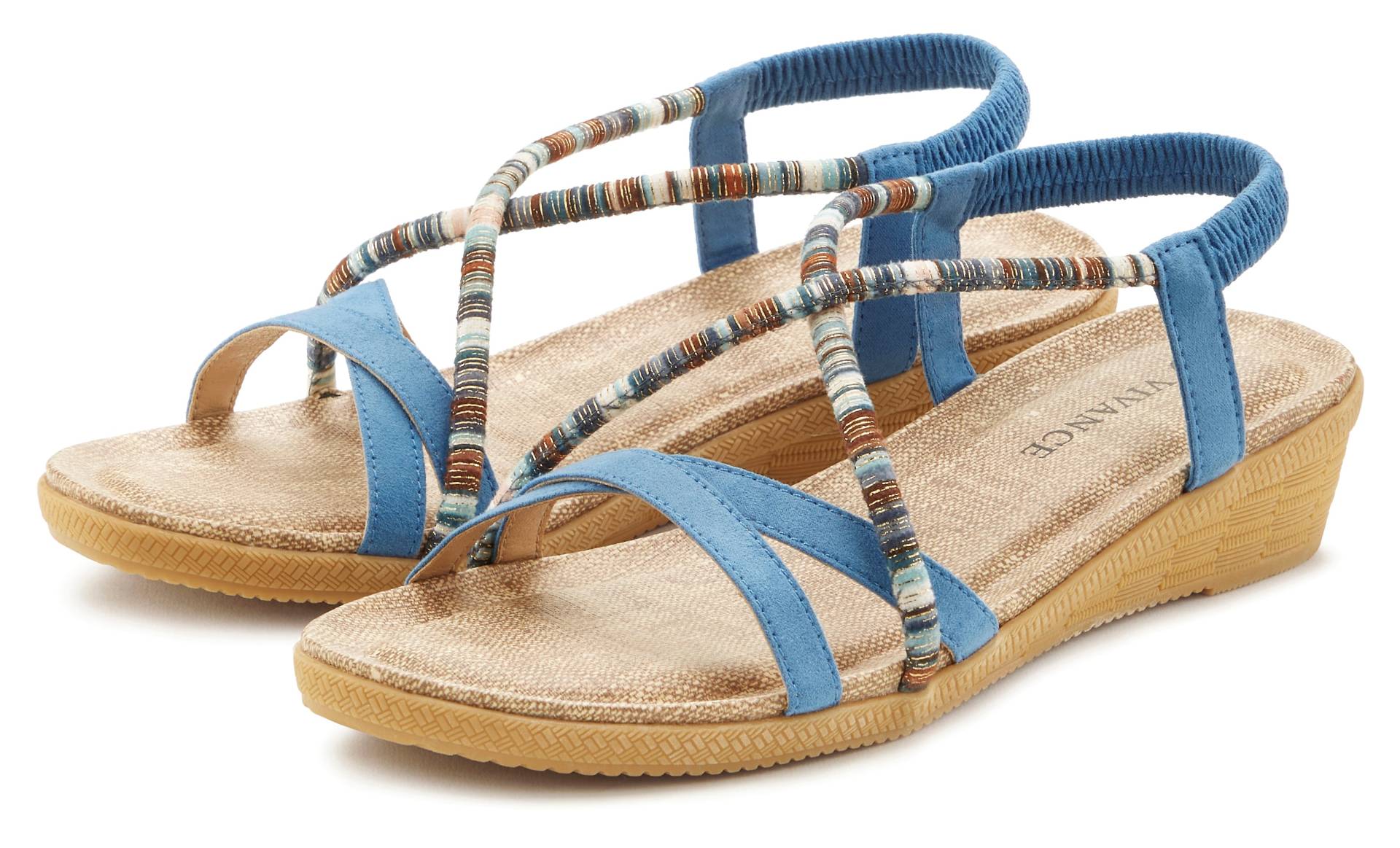 Vivance Sandale, mit dezenten Schmuckelementen, Sandalette, Sommerschuh VEGAN Vivance Sandale, mit dezenten Schmuckelementen, Sandalette, Sommerschuh VEGAN von Vivance