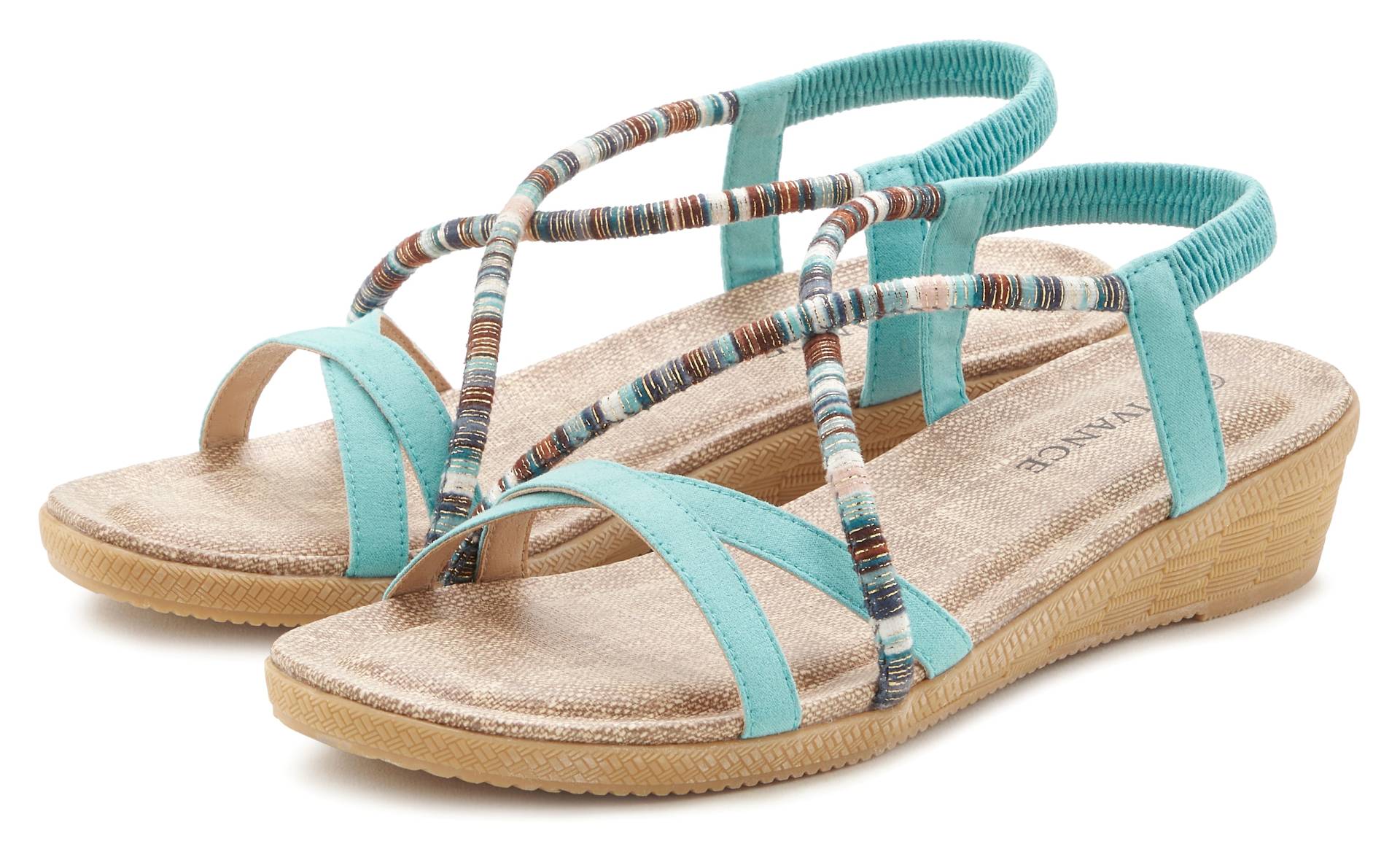 Vivance Sandale, mit dezenten Schmuckelementen, Sandalette, Sommerschuh VEGAN Vivance Sandale, mit dezenten Schmuckelementen, Sandalette, Sommerschuh VEGAN von Vivance