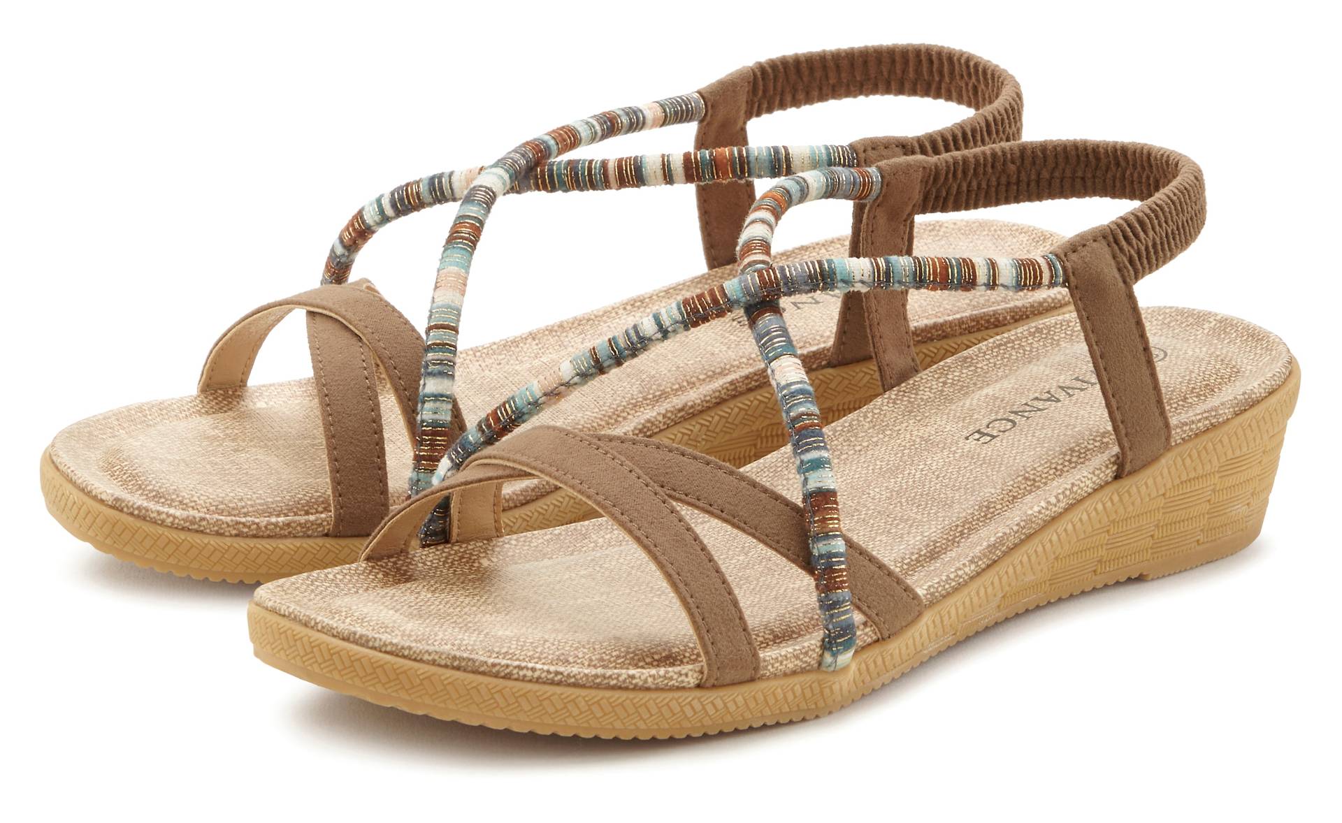 Vivance Sandale »Sommerschuh«, mit dezenten Schmuckelementen, Sandalette, Sommerschuh VEGAN Vivance Sandale »Sommerschuh«, mit dezenten Schmuckelementen, Sandalette, Sommerschuh VEGAN von Vivance