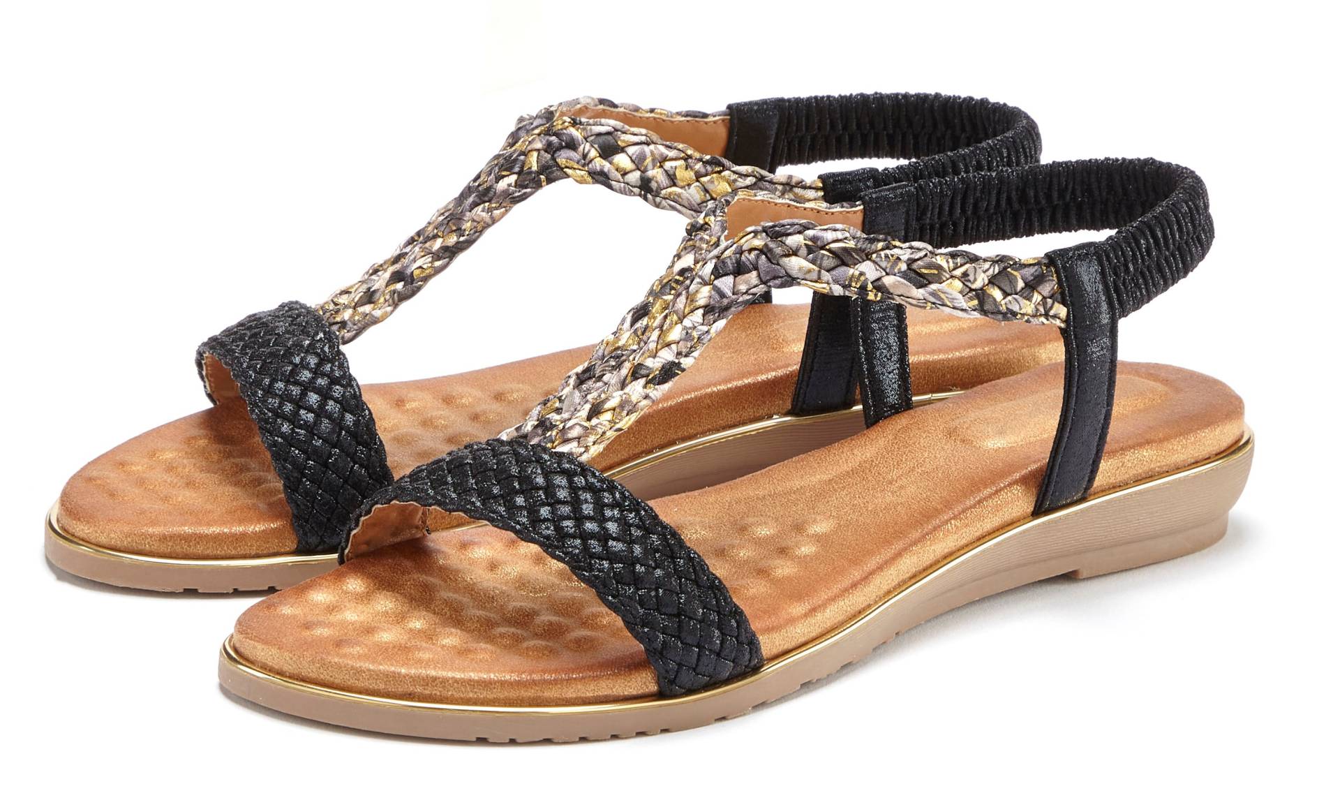 Vivance Sandale, Sandalette, Sommerschuh mit geflochtenen Riemchen und weichem Fussbett Vivance Sandale, Sandalette, Sommerschuh mit geflochtenen Riemchen und weichem Fussbett von Vivance
