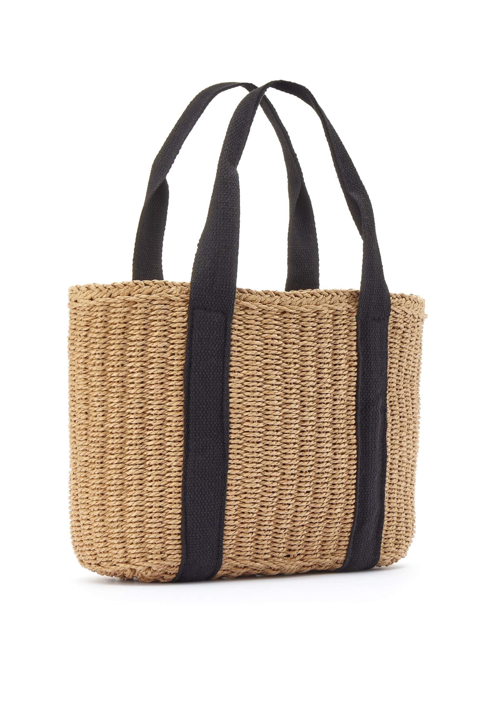 Vivance Shopper »Strandtasche«, Schultertasche,Korbtasche,Tragetasche,Bast-Optik VEGAN von Vivance