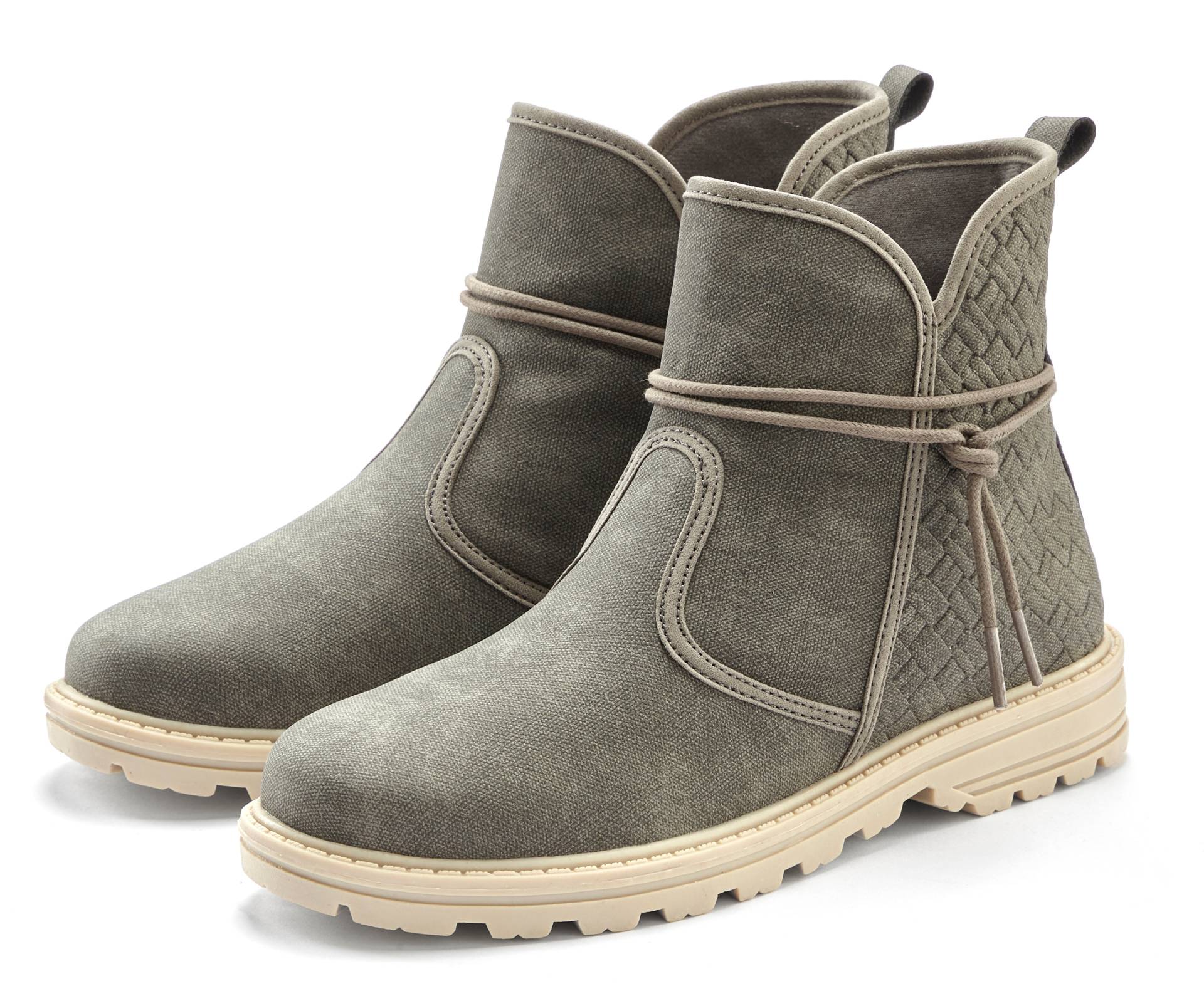 Vivance Stiefelette »Boots, Stiefel«, mit raffinierten Bindebändern VEGAN Vivance Stiefelette »Boots, Stiefel«, mit raffinierten Bindebändern VEGAN von Vivance