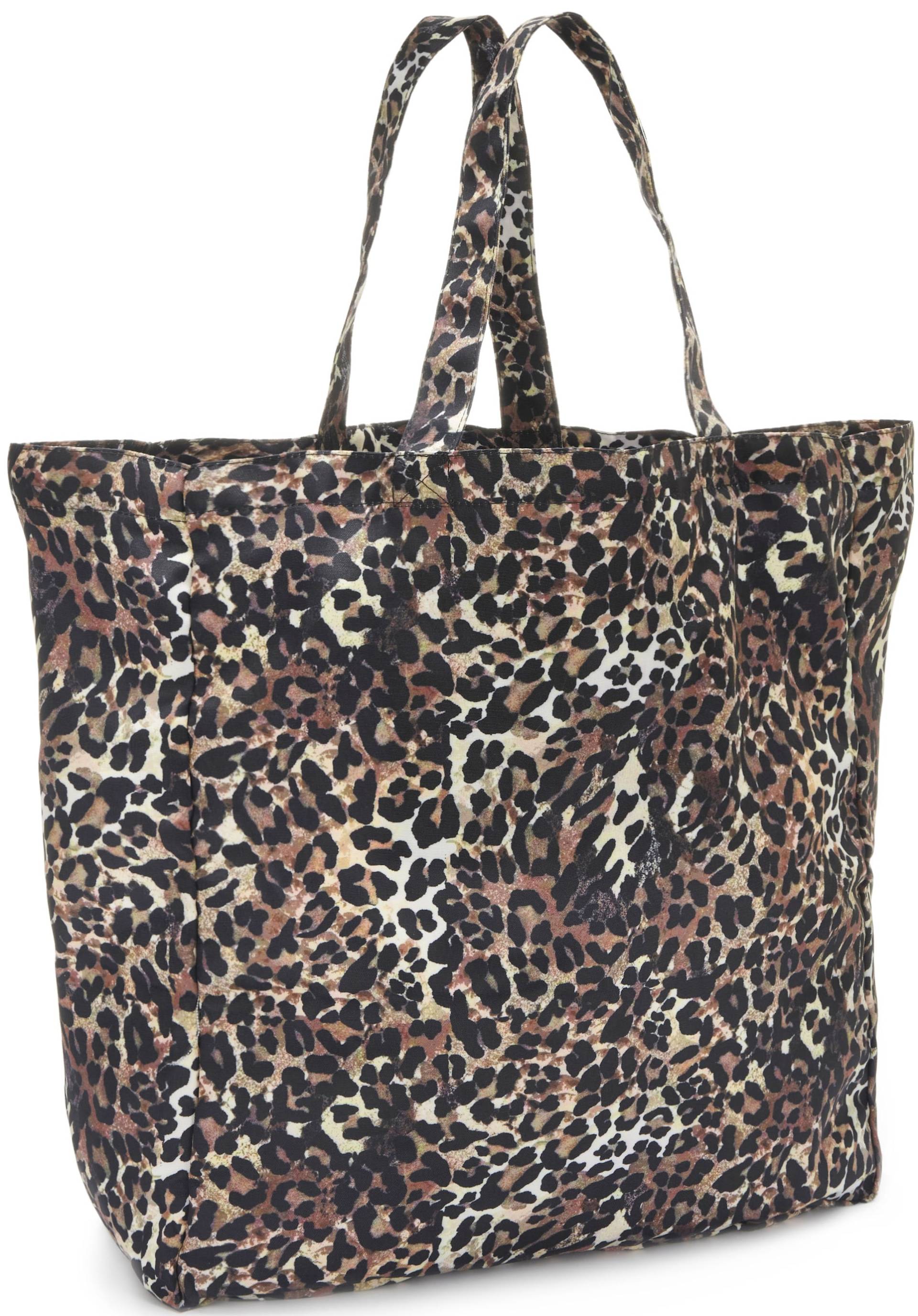 Vivance Strandtasche, XXL Beachtasche Sommertasche Shopper in modischer Leo Optik VEGAN von Vivance