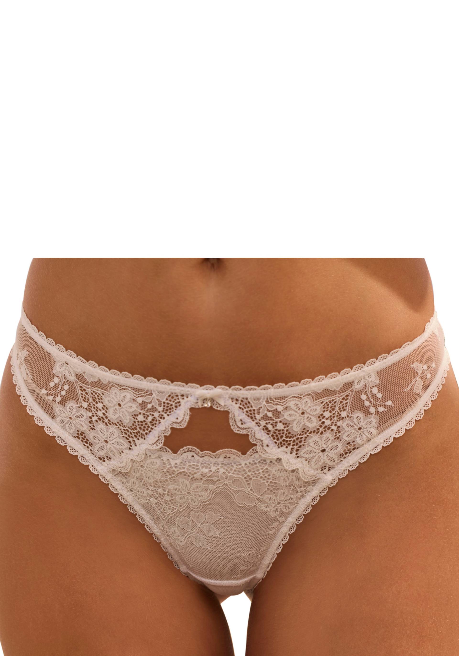 Vivance String, mit verführerischem Cut-Out und feiner Zierschleife mit Accessoire von Vivance