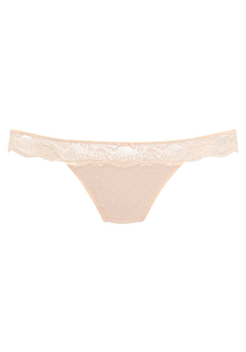 Vivance String »Noemi«, mit floralem Spitzenbund von Vivance