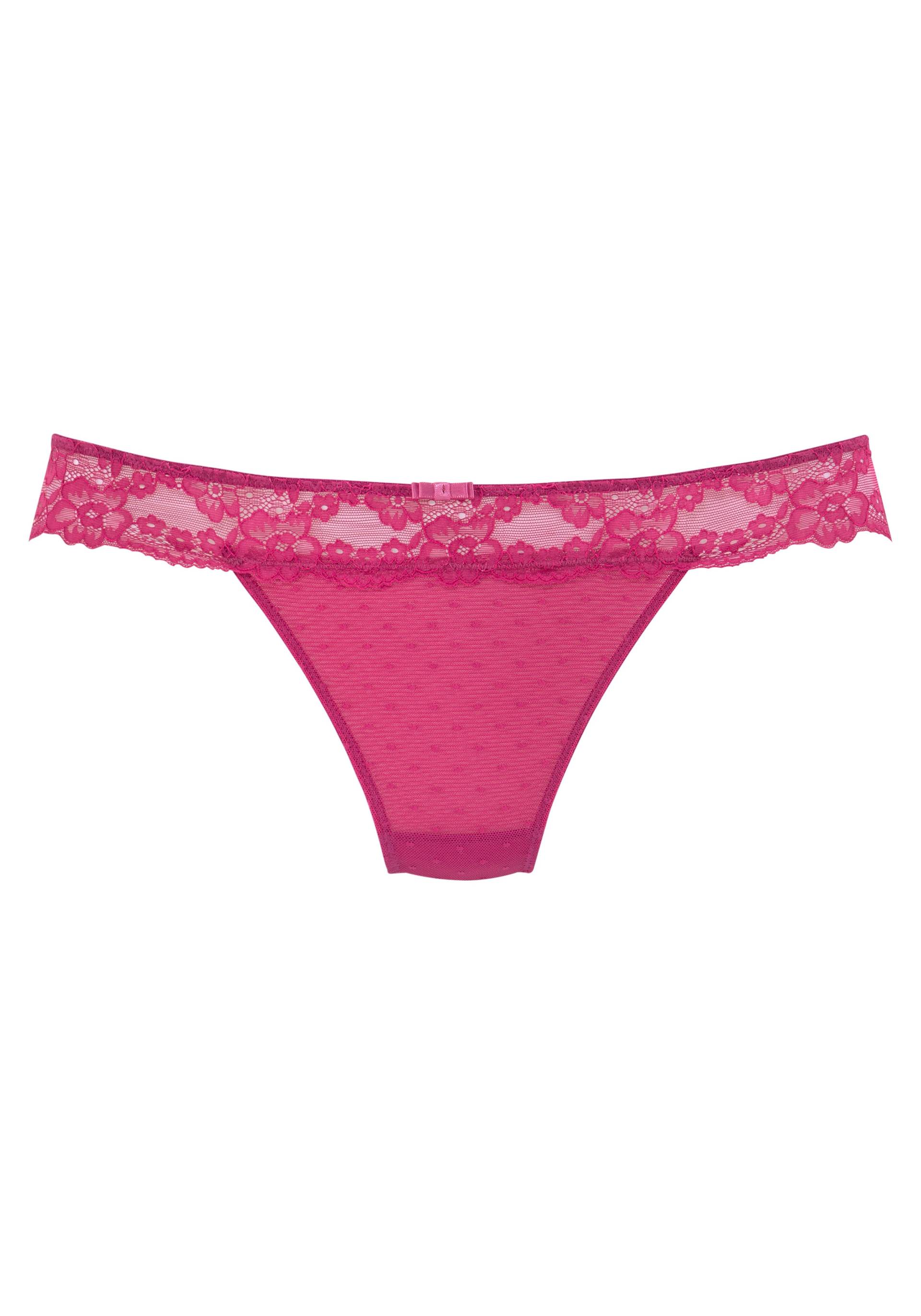 Vivance String »Noemi«, mit floralem Spitzenbund Vivance String »Noemi«, mit floralem Spitzenbund von Vivance