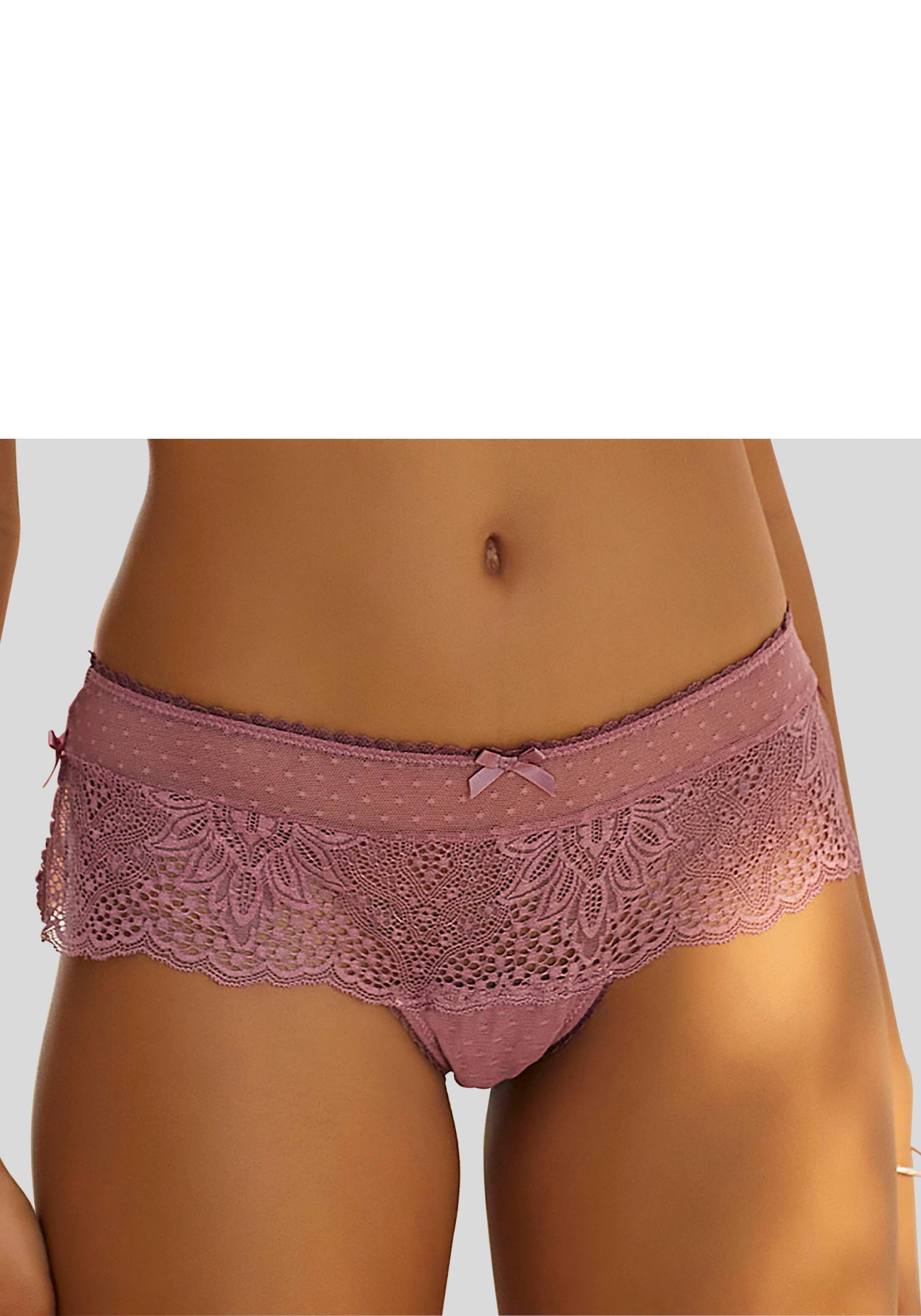 Vivance Stringpanty, aus extravaganter Spitze mit seitlichen Schlitzen von Vivance