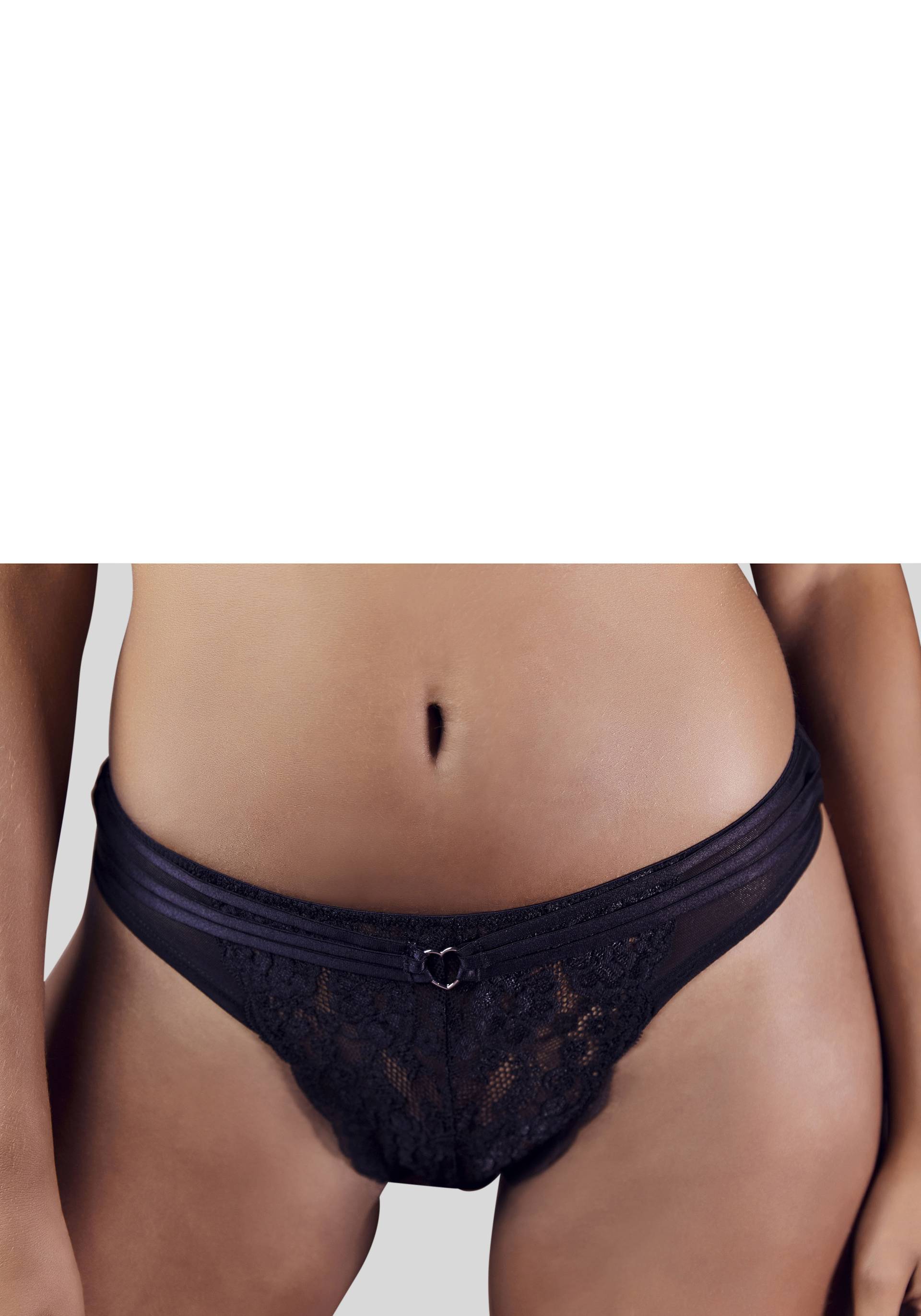 Vivance Stringpanty »Francesca«, mit feinem Herzaccessoire von Vivance