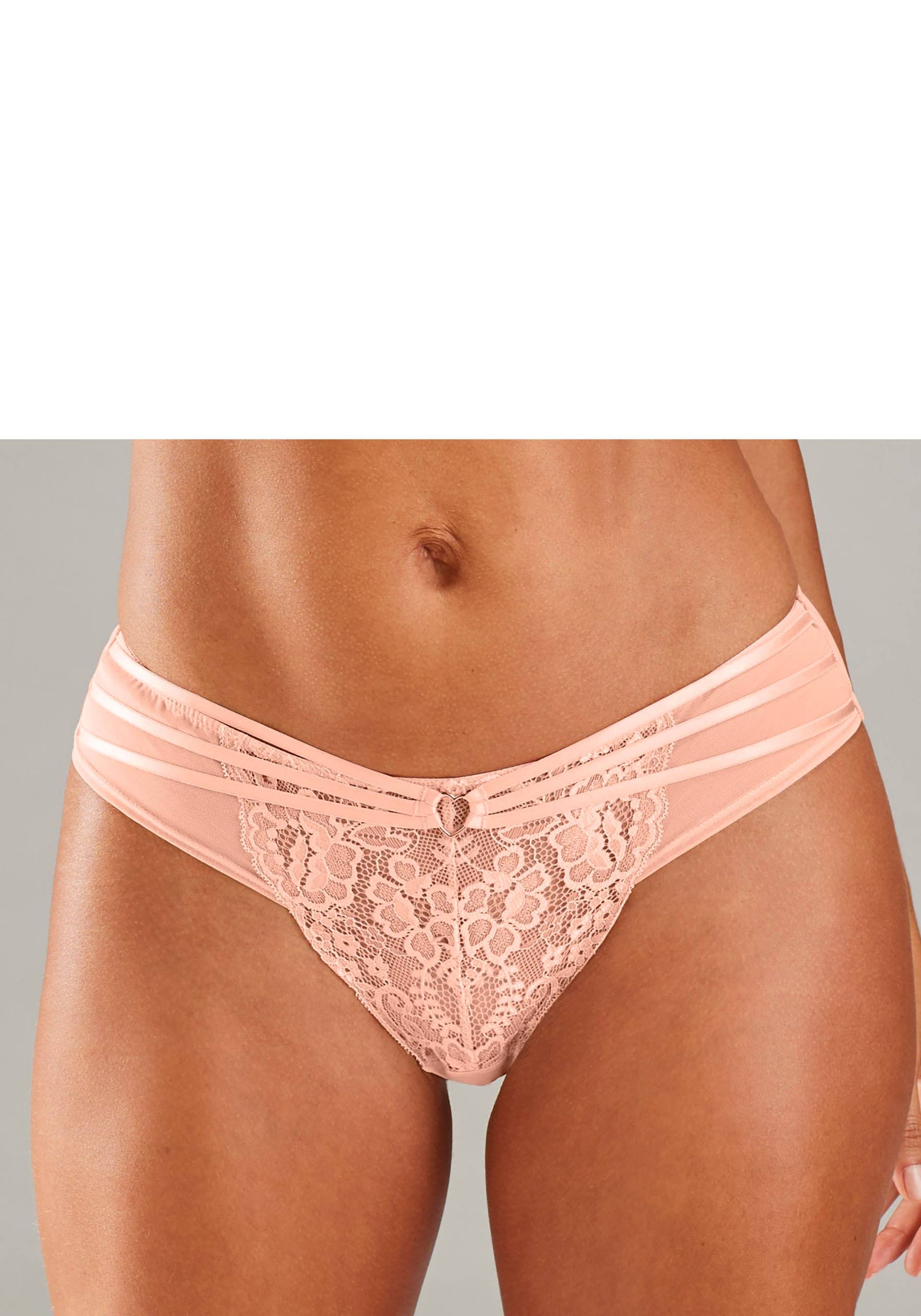 Vivance Stringpanty »Francesca«, mit feinem Herzaccessoire von Vivance