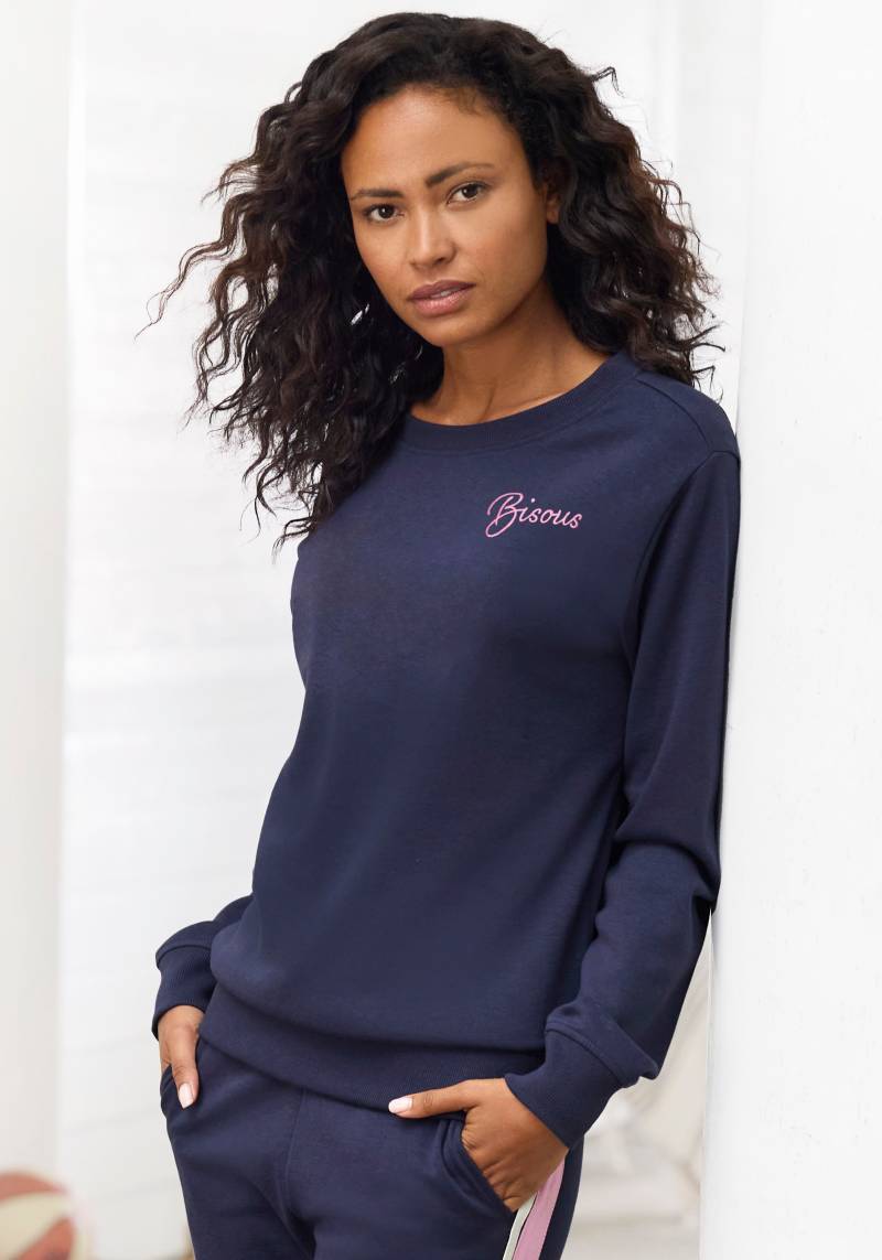 Vivance Sweatshirt, Sweatshirt mit Frontprint, Loungeanzug von Vivance