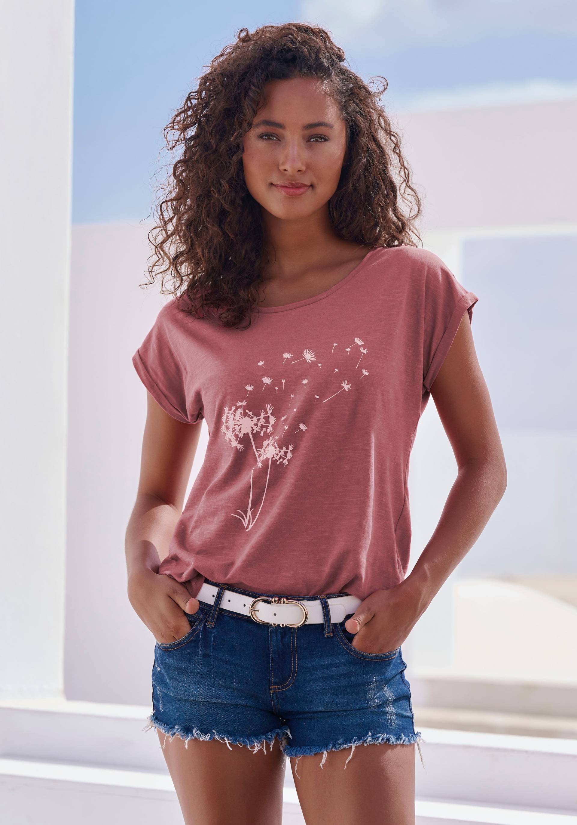 Vivance T-Shirt, mit Frontdruck "Pusteblume" von Vivance