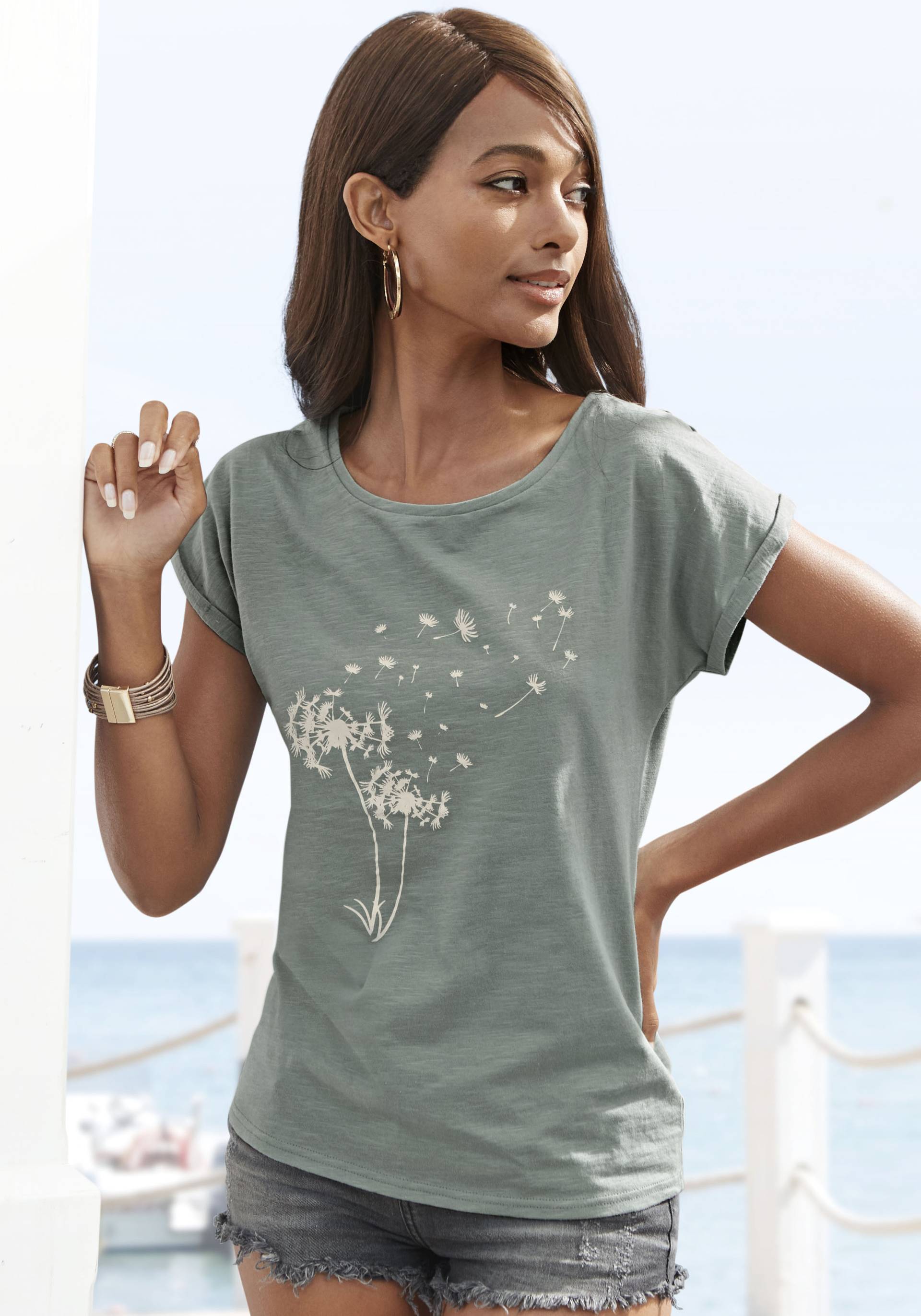 Vivance T-Shirt, mit Frontdruck "Pusteblume" von Vivance