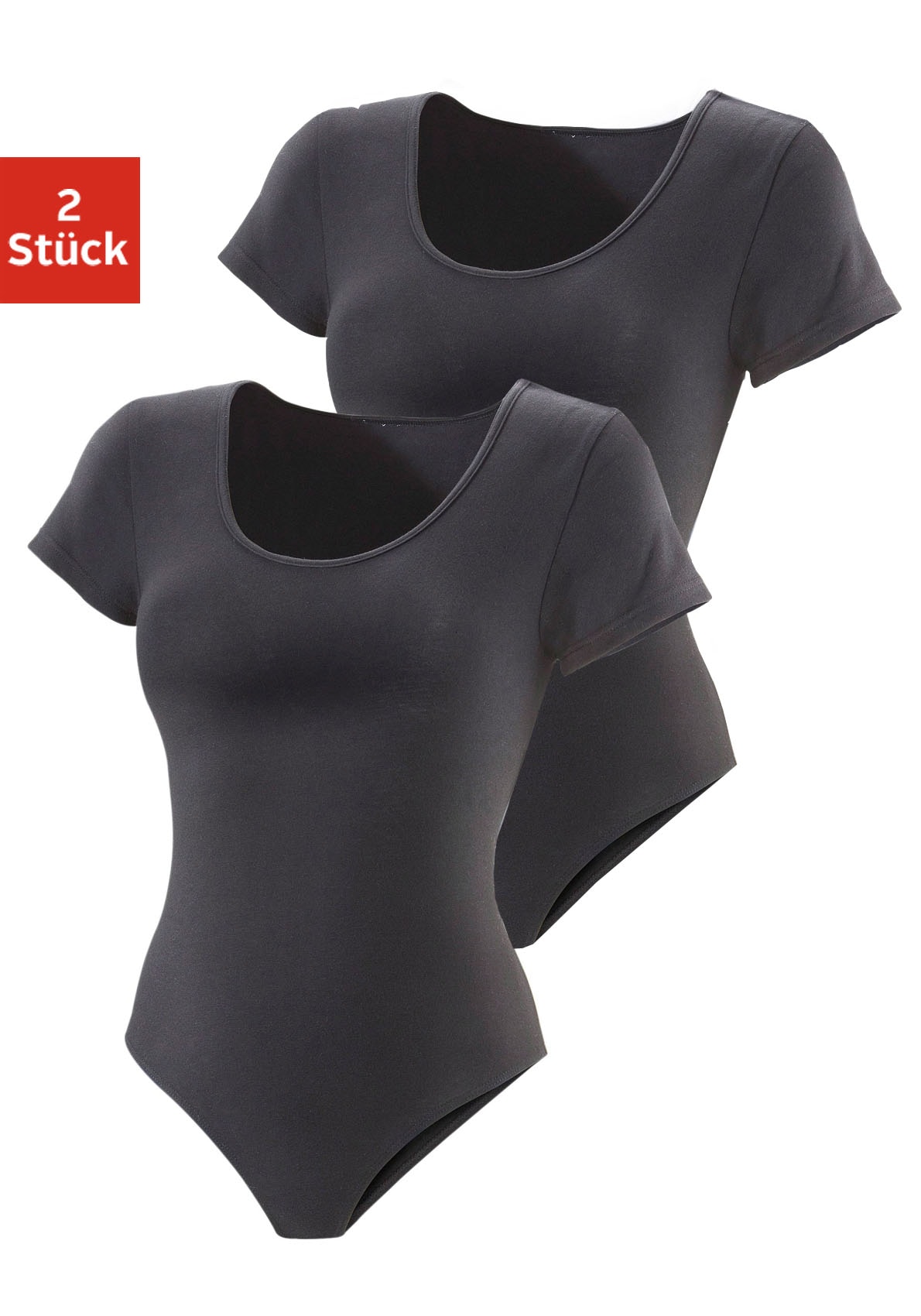Vivance T-Shirt-Body, aus elastischer Baumwoll-Qualität von Vivance