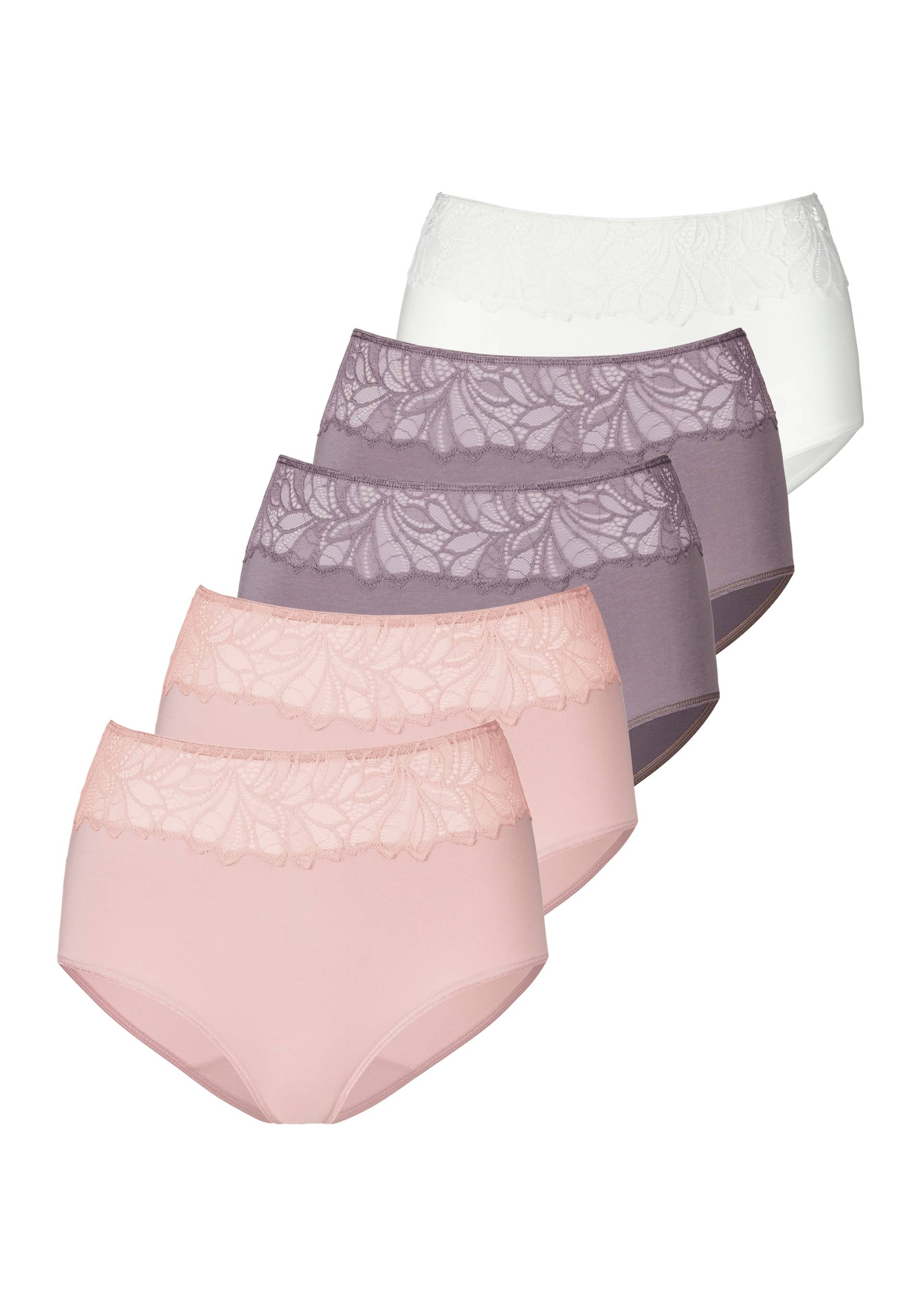 Vivance Taillenslip, (5er-Pack), aus elastischer Baumwoll-Qualität von Vivance