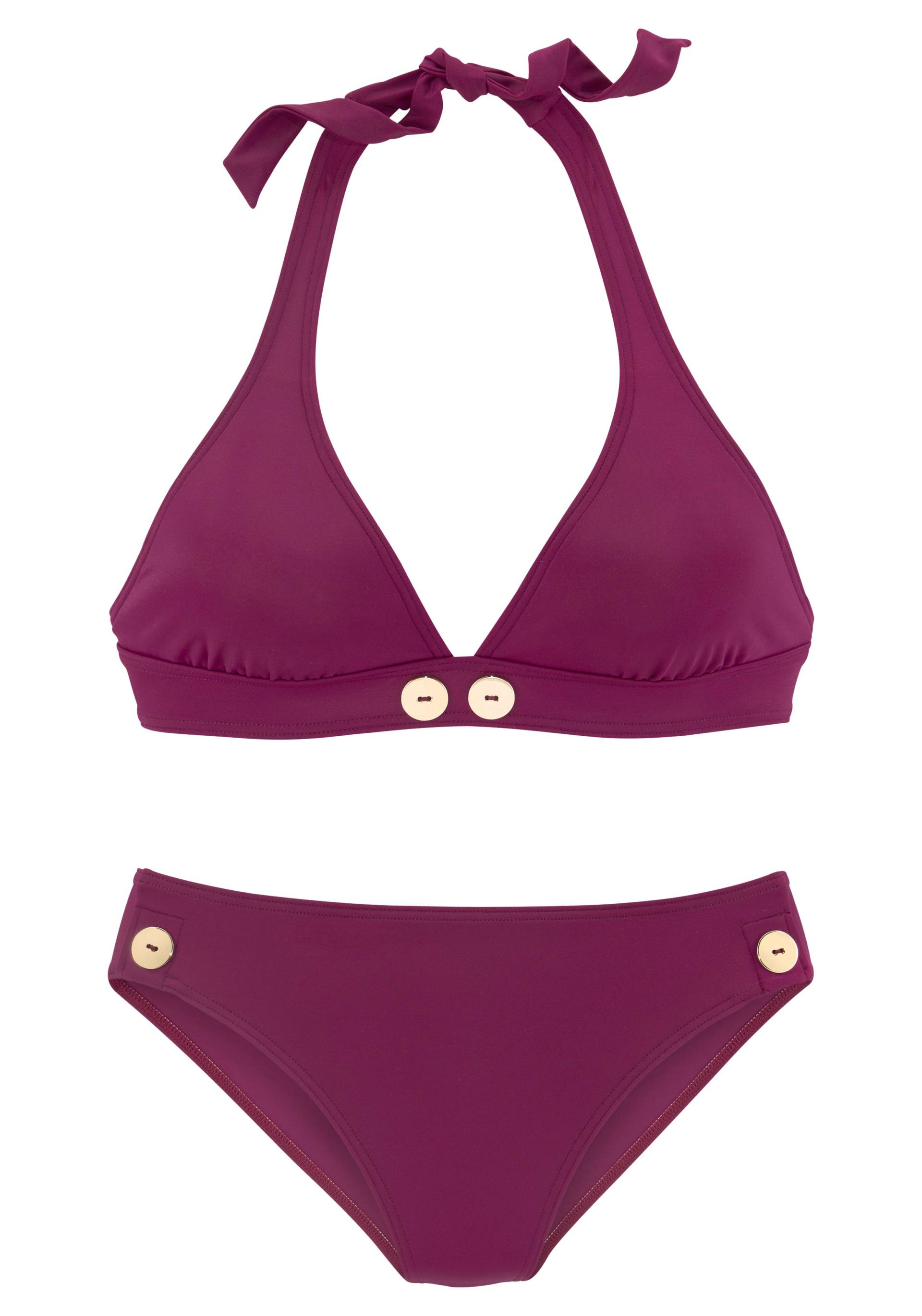 Vivance Triangel-Bikini, mit goldfarbenen Zierknöpfen Vivance Triangel-Bikini, mit goldfarbenen Zierknöpfen von Vivance