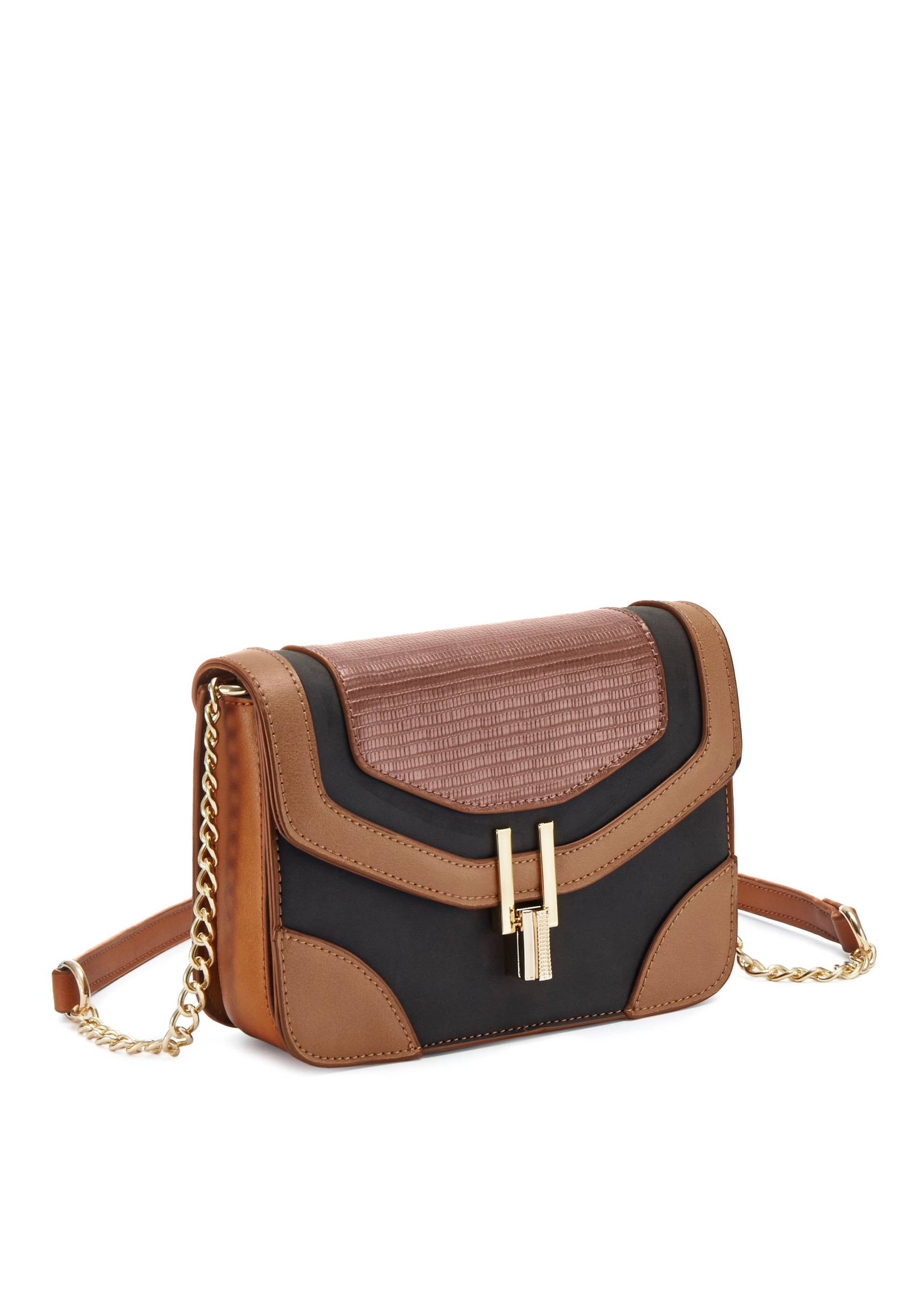 Vivance Umhängetasche, mit Kettendetails, Minibag, Schultertasche VEGAN Vivance Umhängetasche, mit Kettendetails, Minibag, Schultertasche VEGAN von Vivance