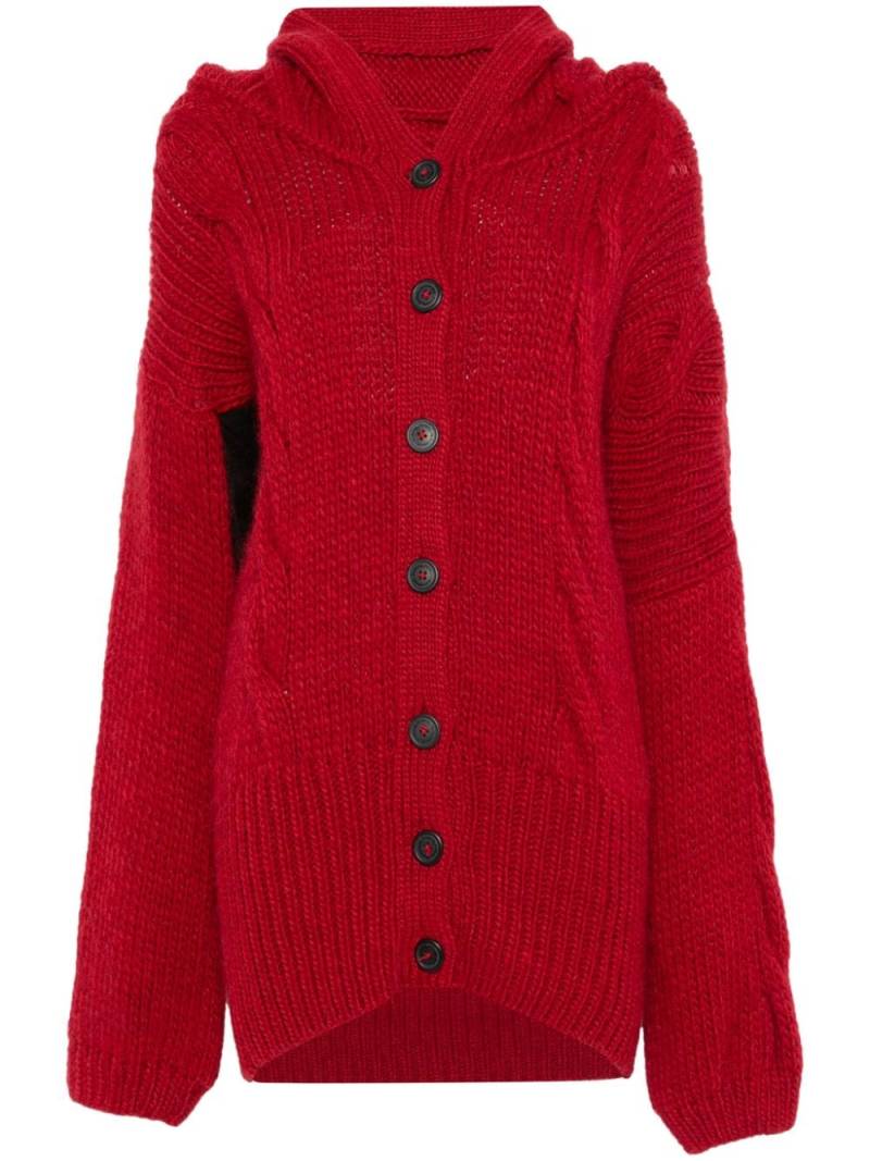 Vivienne Westwood Pre-Owned 2000s cable-knit cardigan - Red von Vivienne Westwood Pre-Owned