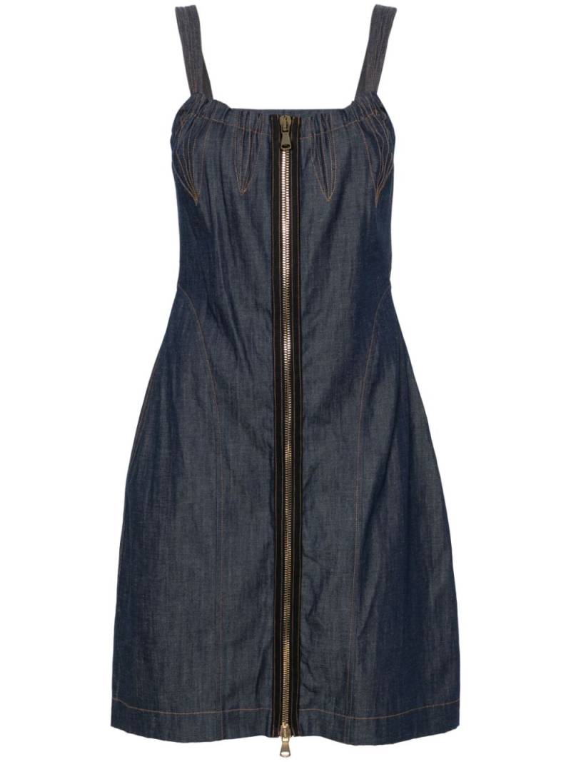 Vivienne Westwood Pre-Owned 2000s zip-up denim dress - Blue von Vivienne Westwood Pre-Owned