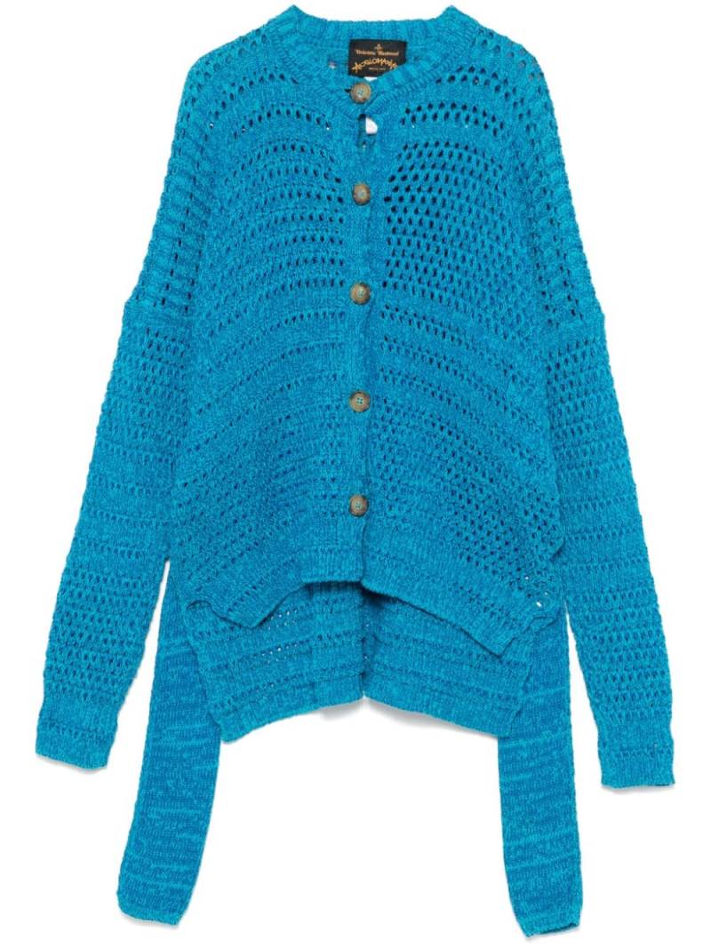 Vivienne Westwood Pre-Owned 2010s crochet-knit cardigan - Blue von Vivienne Westwood Pre-Owned