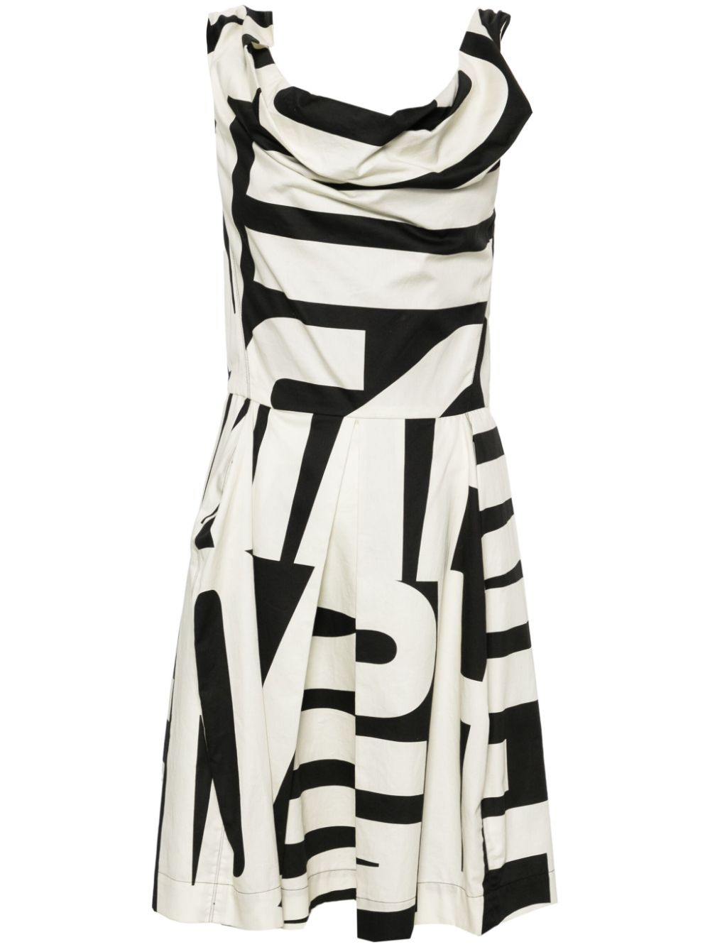 Vivienne Westwood Pre-Owned 2013-2014 abstract-print cotton dress - Black von Vivienne Westwood Pre-Owned