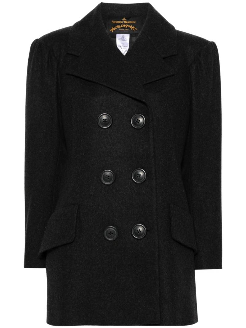 Vivienne Westwood Pre-Owned 2014-2015 double-breasted wool coat - Grey von Vivienne Westwood Pre-Owned