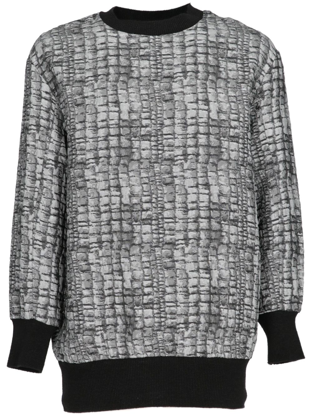 Vivienne Westwood Pre-Owned 2014-2015 snakeskin-print sweater - Grey von Vivienne Westwood Pre-Owned