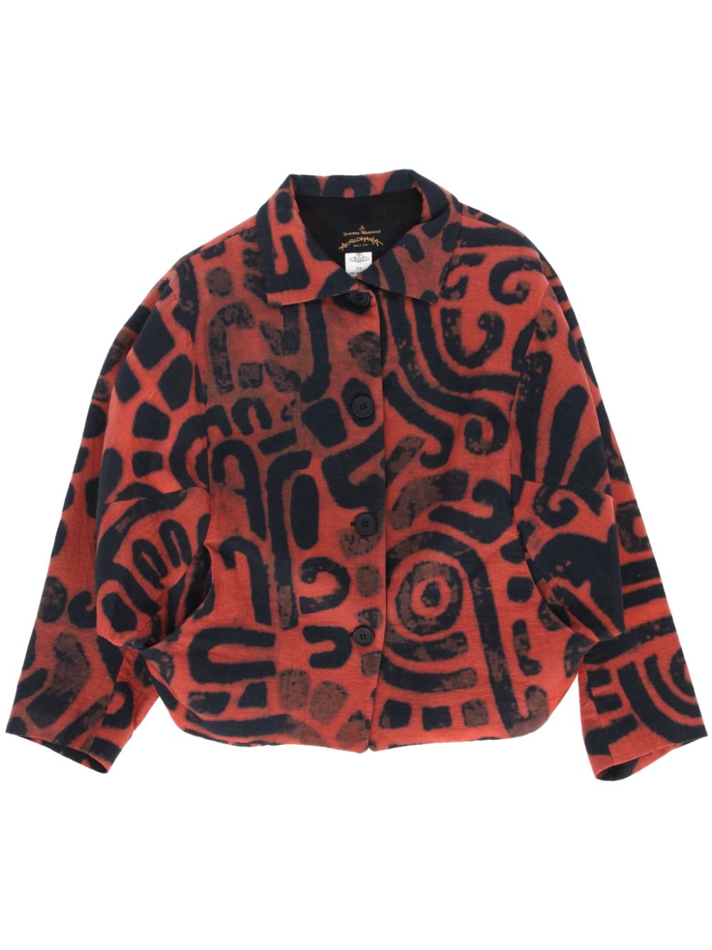 Vivienne Westwood Pre-Owned 2014 abstract-print jacket - Orange von Vivienne Westwood Pre-Owned