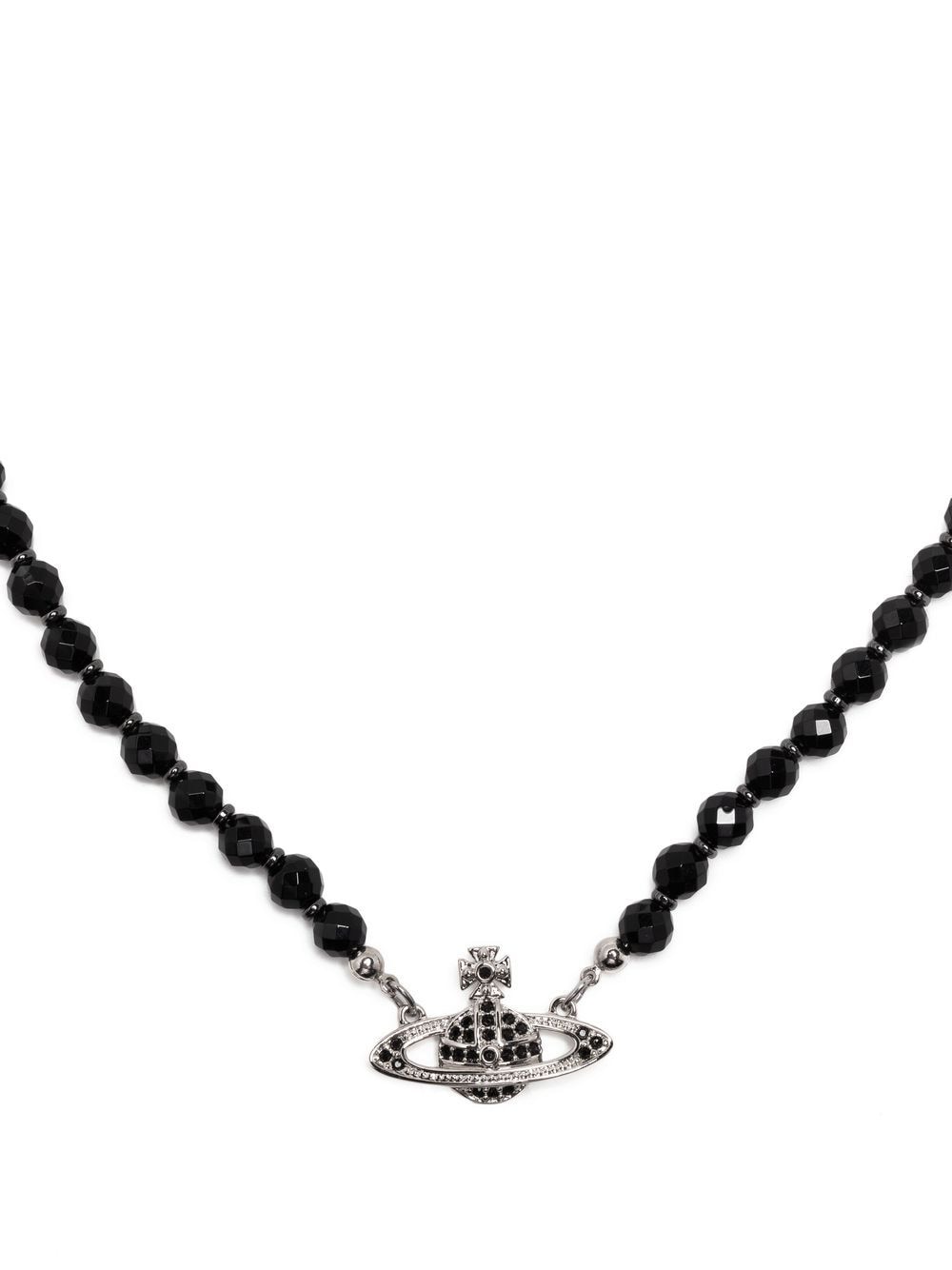 Vivienne Westwood Bas Relief pearl-chain choker - Black von Vivienne Westwood