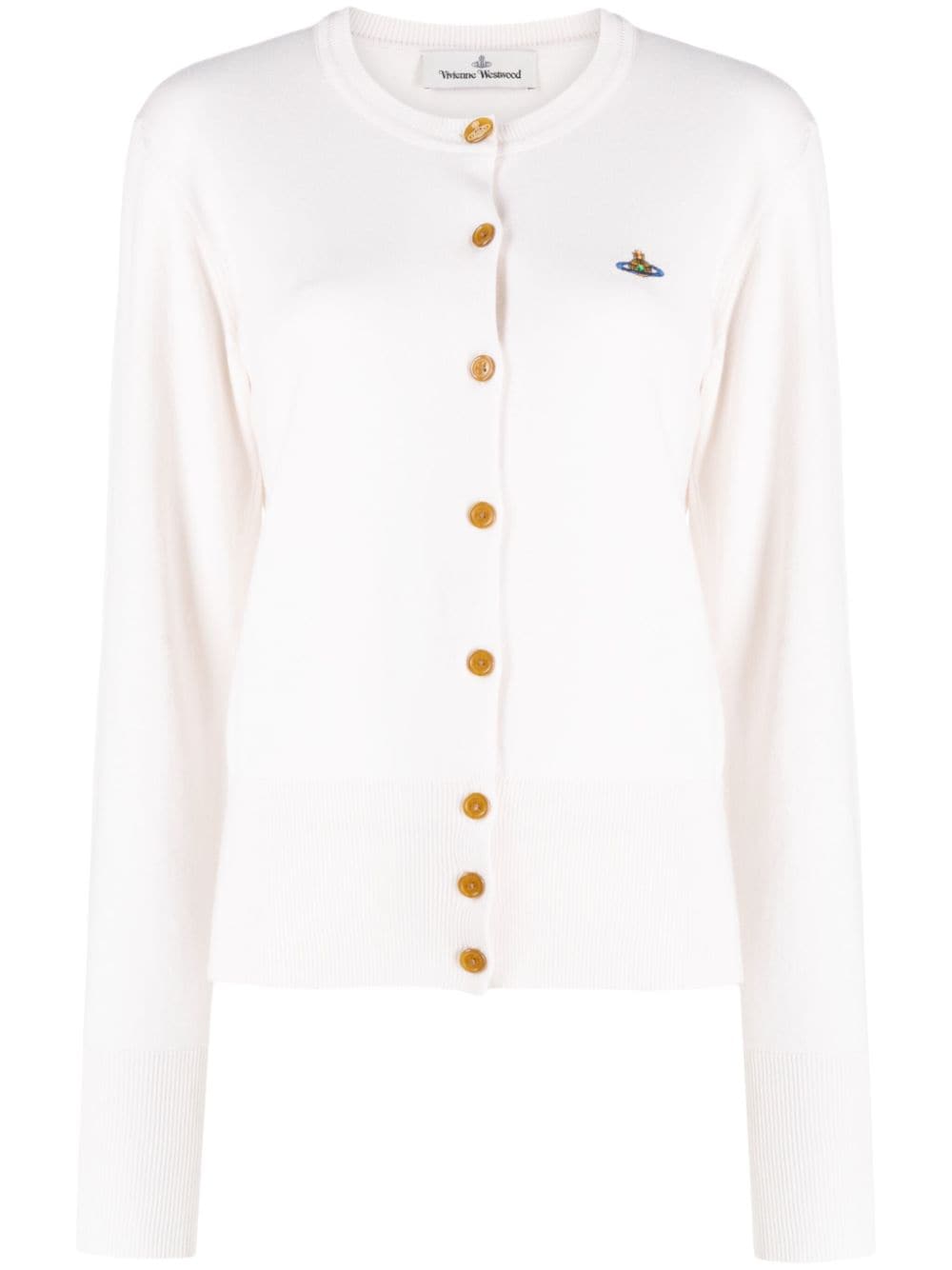 Vivienne Westwood Bea Orb-embroidered cardigan - Neutrals von Vivienne Westwood