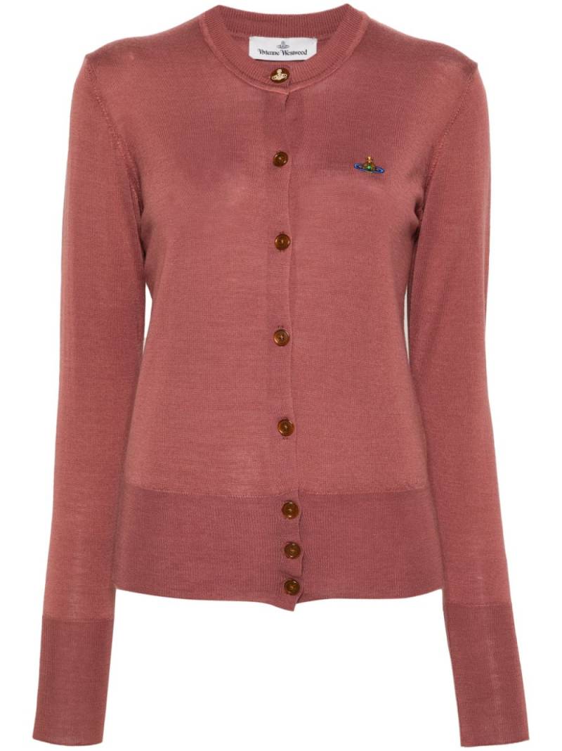 Vivienne Westwood Bea Orb-embroidered cardigan - Pink von Vivienne Westwood