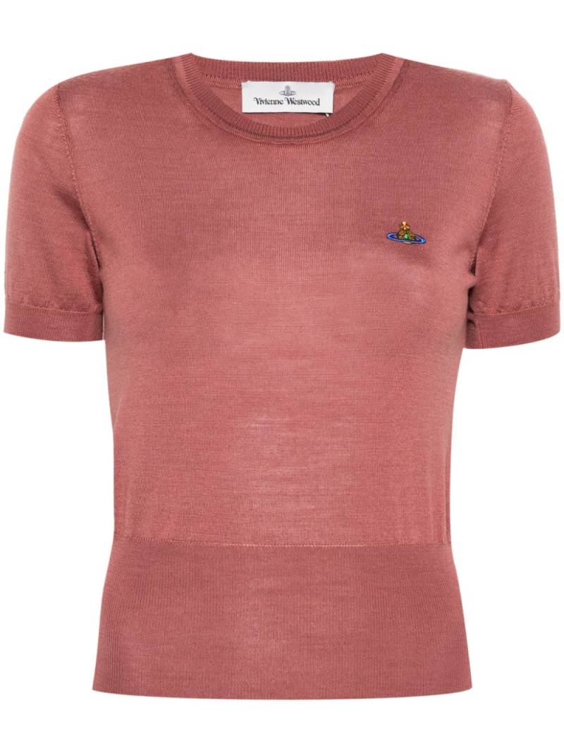 Vivienne Westwood Bea Orb-embroidered jumper - Pink von Vivienne Westwood