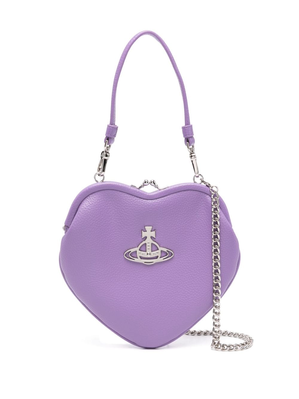 Vivienne Westwood Belle Heart leather mini bag - Purple von Vivienne Westwood