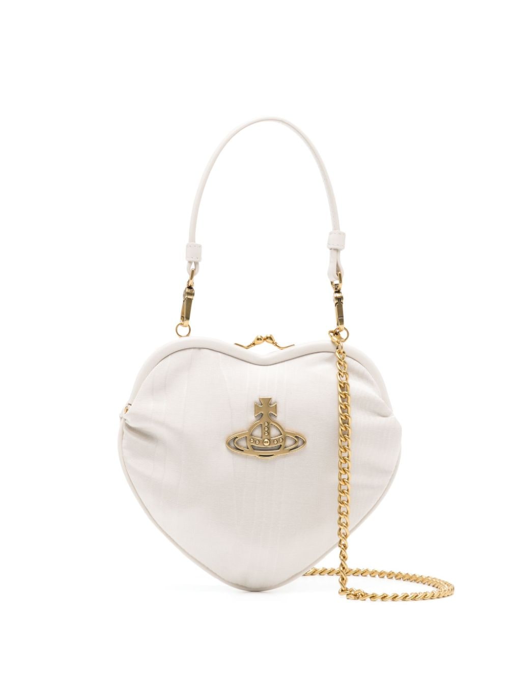 Vivienne Westwood Belle Heart moiré tote bag - Neutrals von Vivienne Westwood